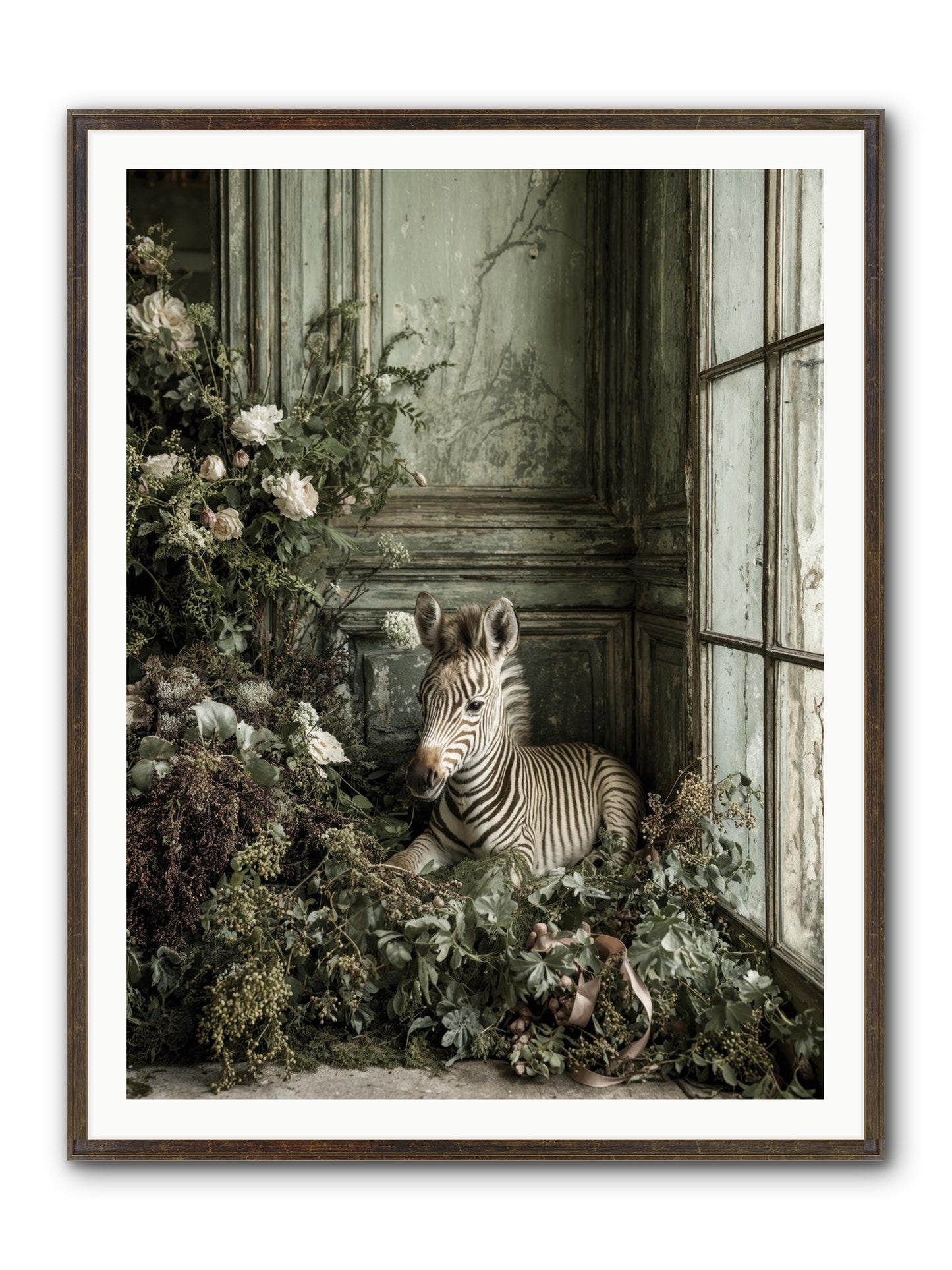Cosette Framed Print - Slimwoods Black/Gold 36x48