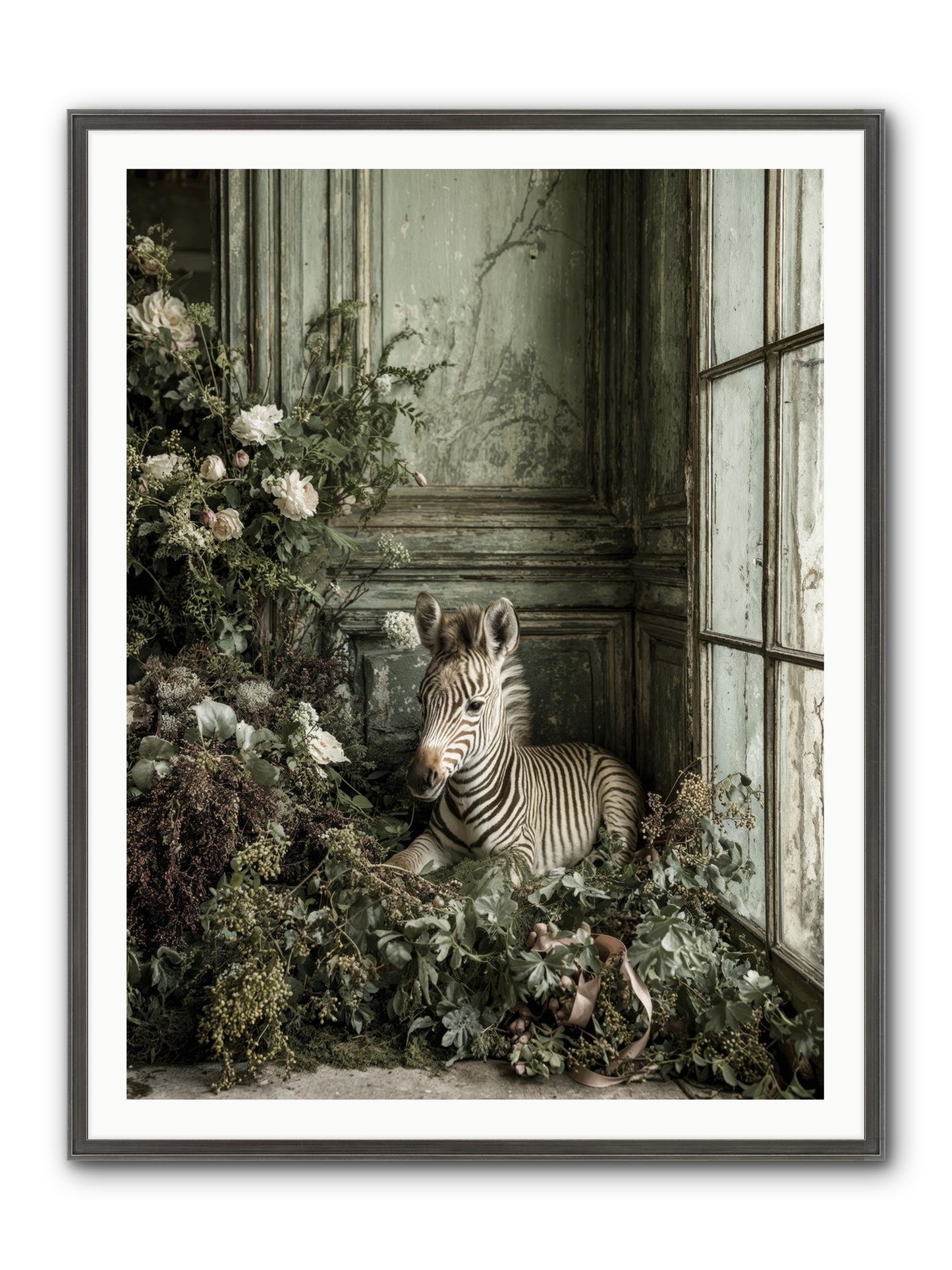 Cosette Framed Print - Slimwoods Black/Silver 36x48