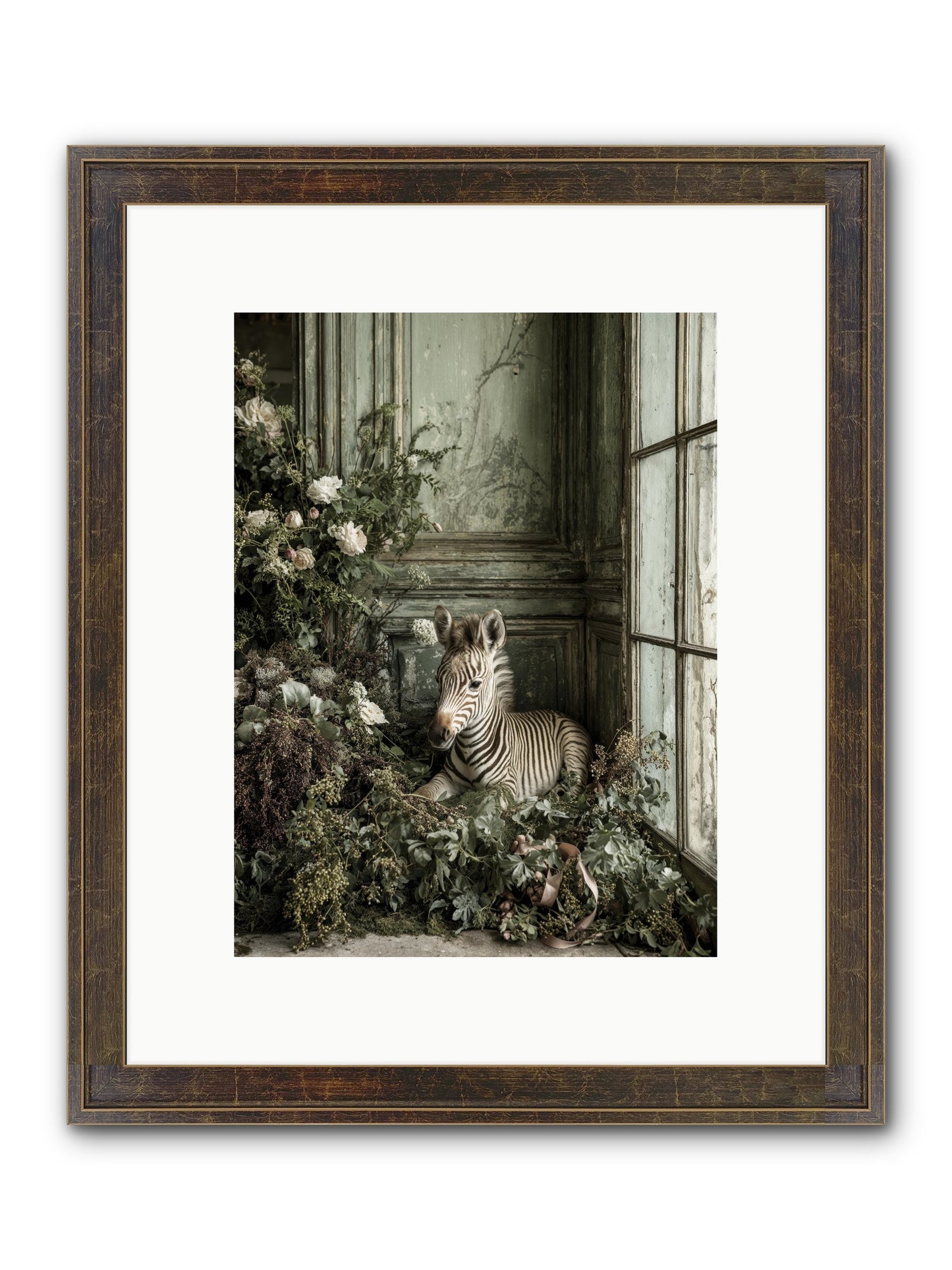 Cosette Framed Print - Slimwoods Black/Gold 9x12