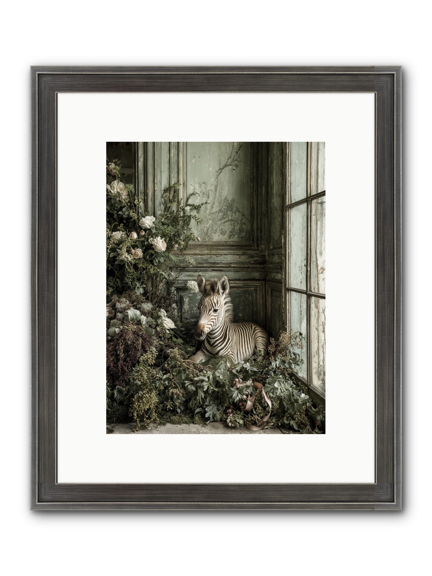 Cosette Framed Print - Slimwoods Black/Silver 9x12
