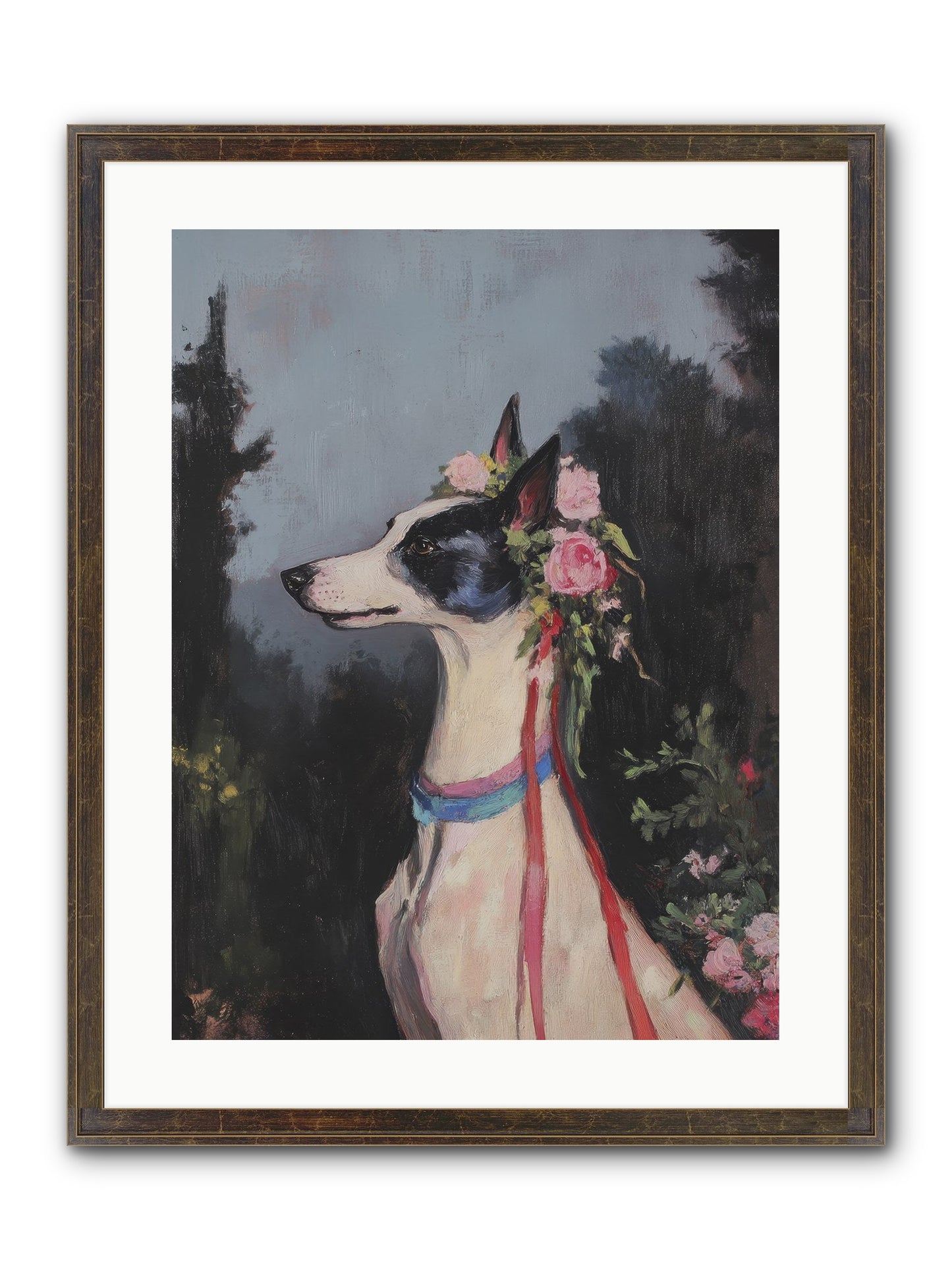 Cottage Garden Charm Framed Print - Slimwoods Black/Gold 18x24