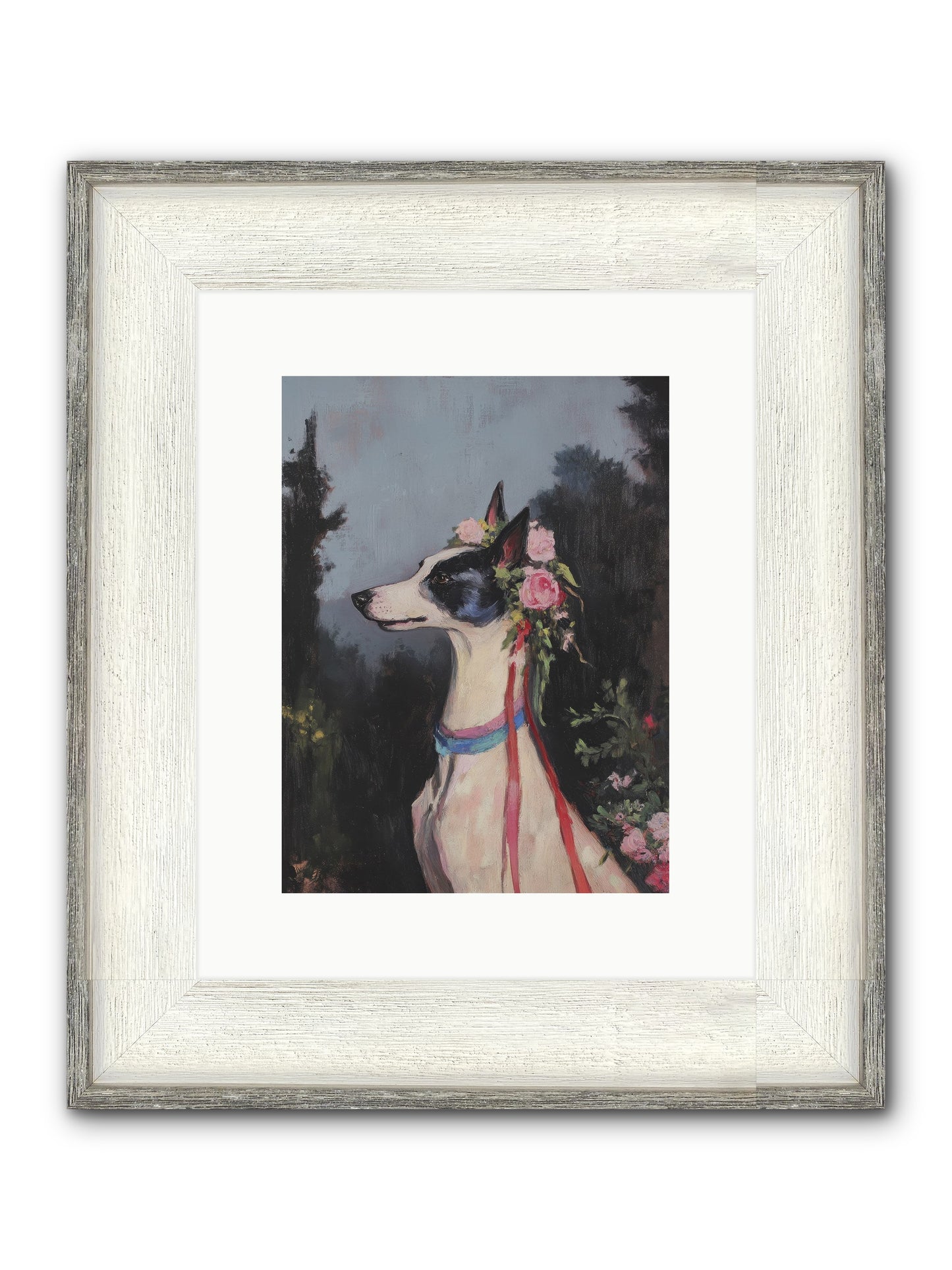 Cottage Garden Charm Framed Print - Driftwood White 9x12