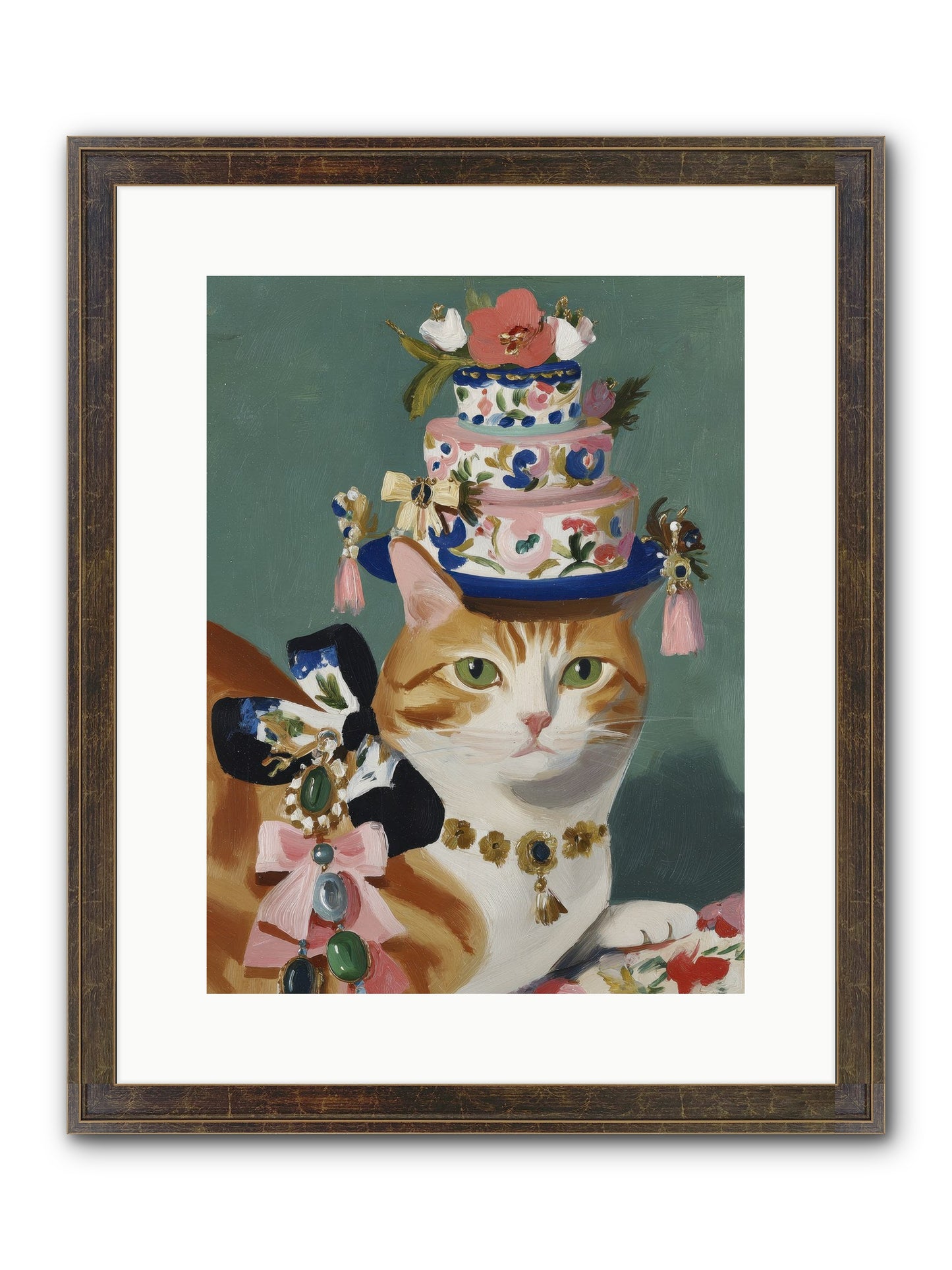 Cotton Candy Dreams Framed Print - Slimwoods Black/Gold 12x16