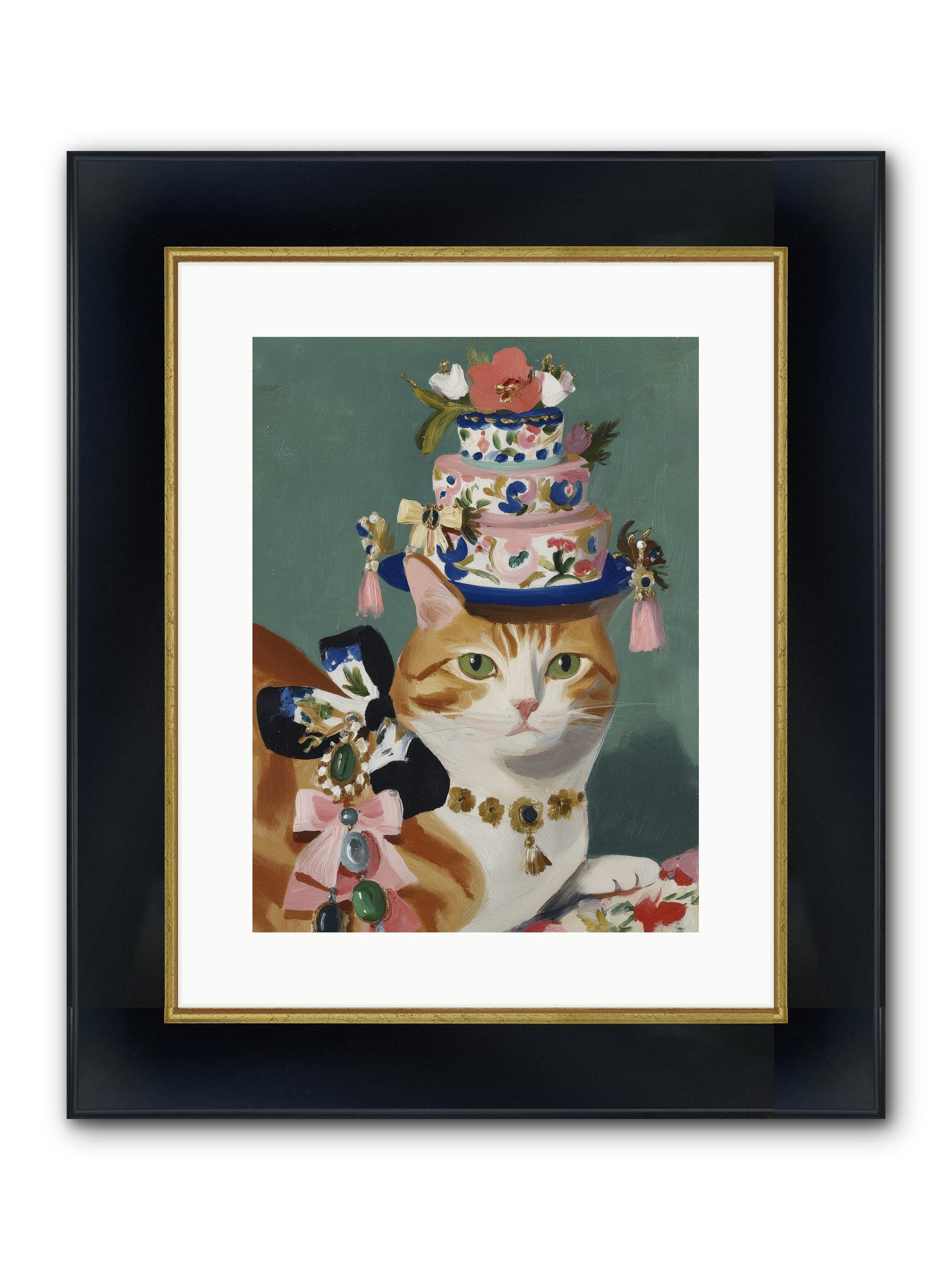 Cotton Candy Dreams Framed Print - Wide Black w/Gold 12x16