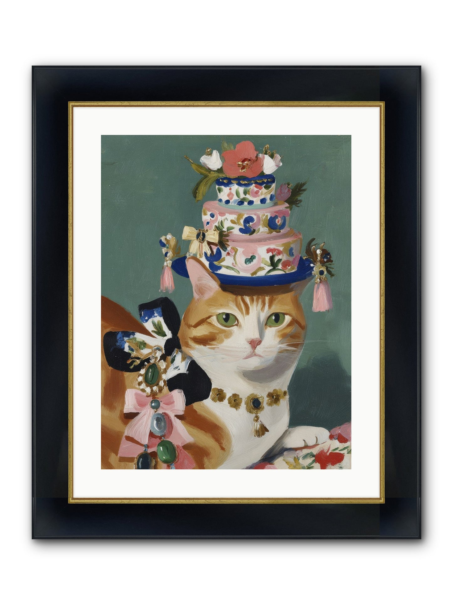 Cotton Candy Dreams Framed Print - Wide Black w/Gold 18x24