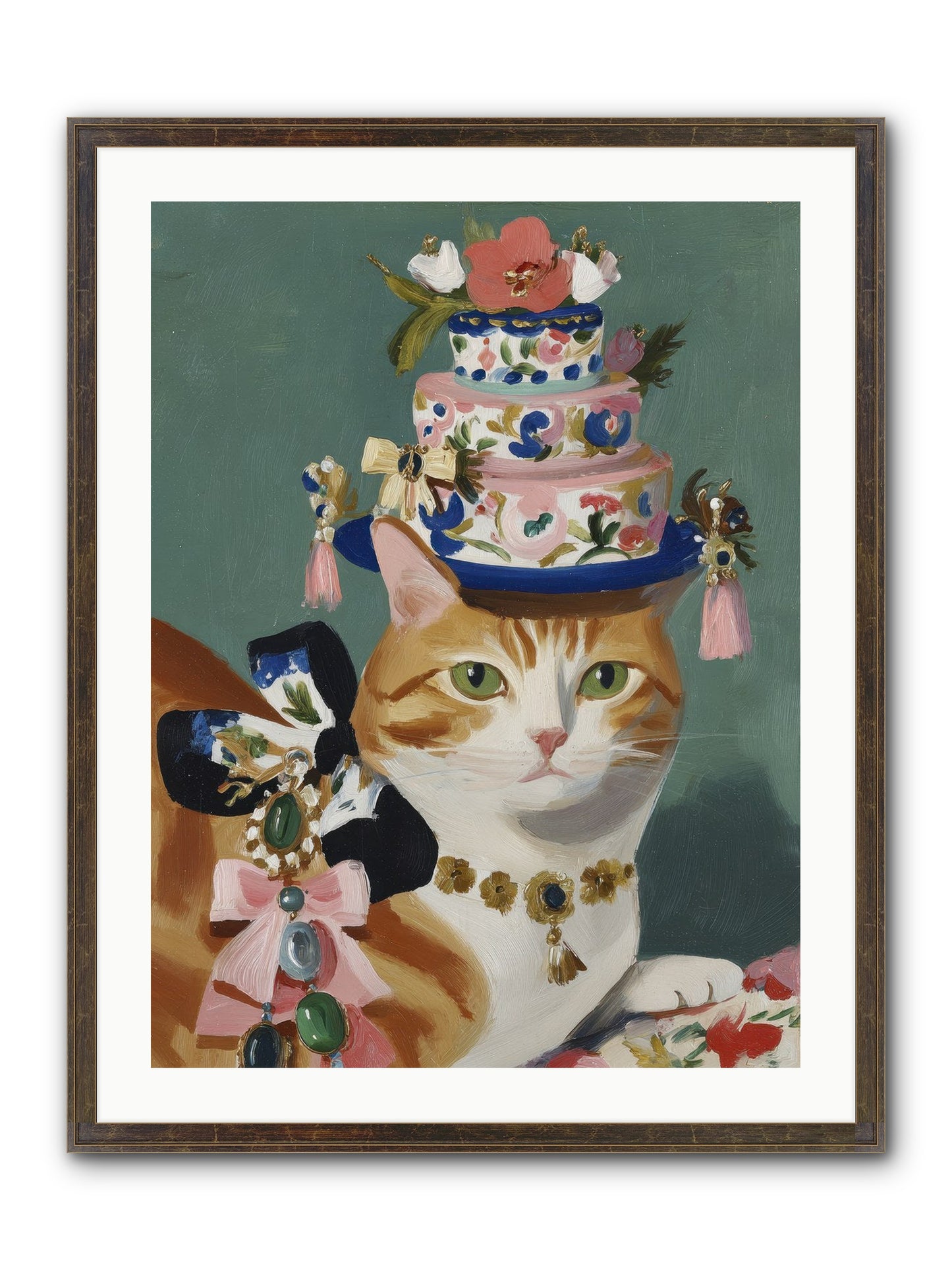 Cotton Candy Dreams Framed Print - Slimwoods Black/Gold 24x32