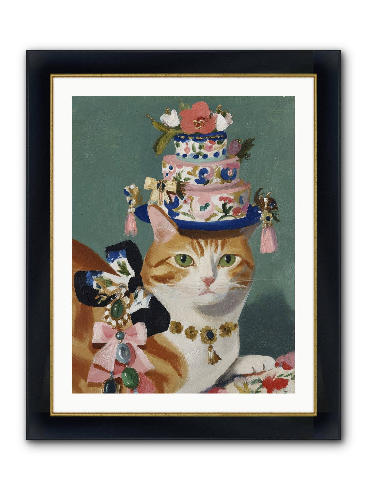 Cotton Candy Dreams Framed Print - Wide Black w/Gold 24x32
