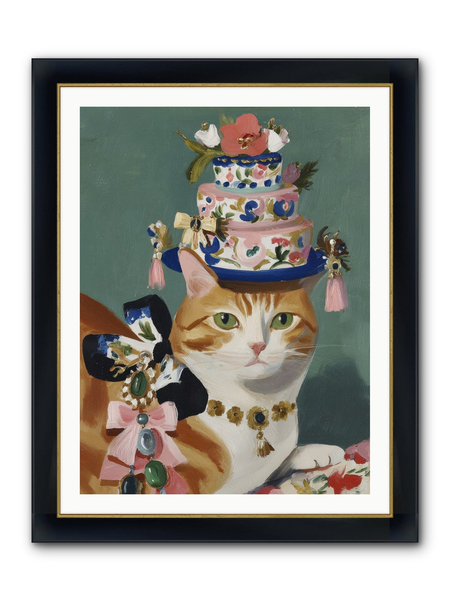 Cotton Candy Dreams Framed Print - Wide Black w/Gold 30x40