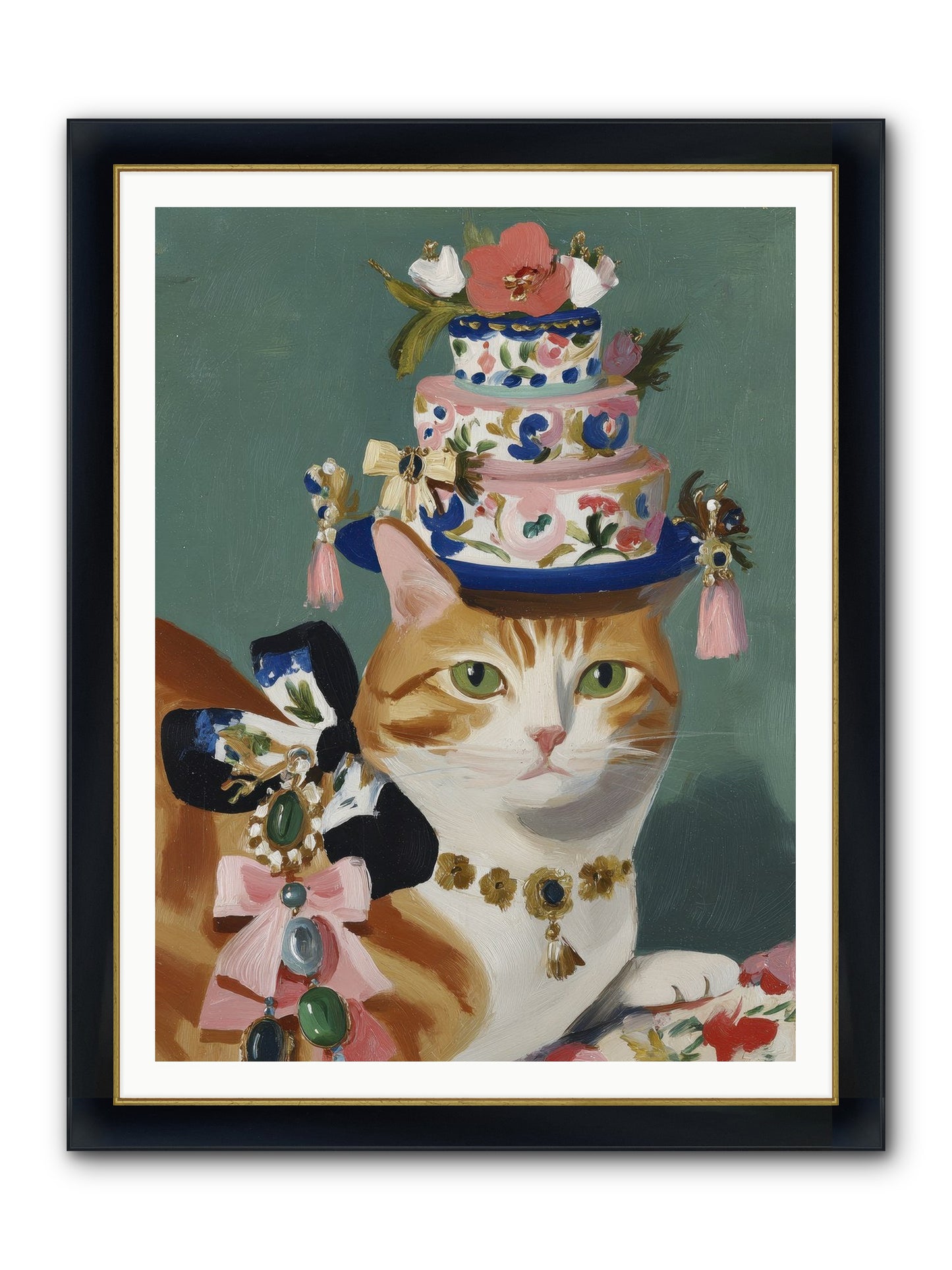 Cotton Candy Dreams Framed Print - Wide Black w/Gold 36x48
