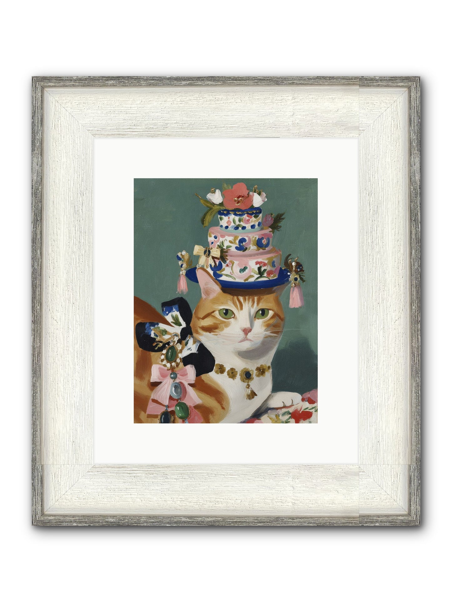 Cotton Candy Dreams Framed Print - Driftwood White 9x12