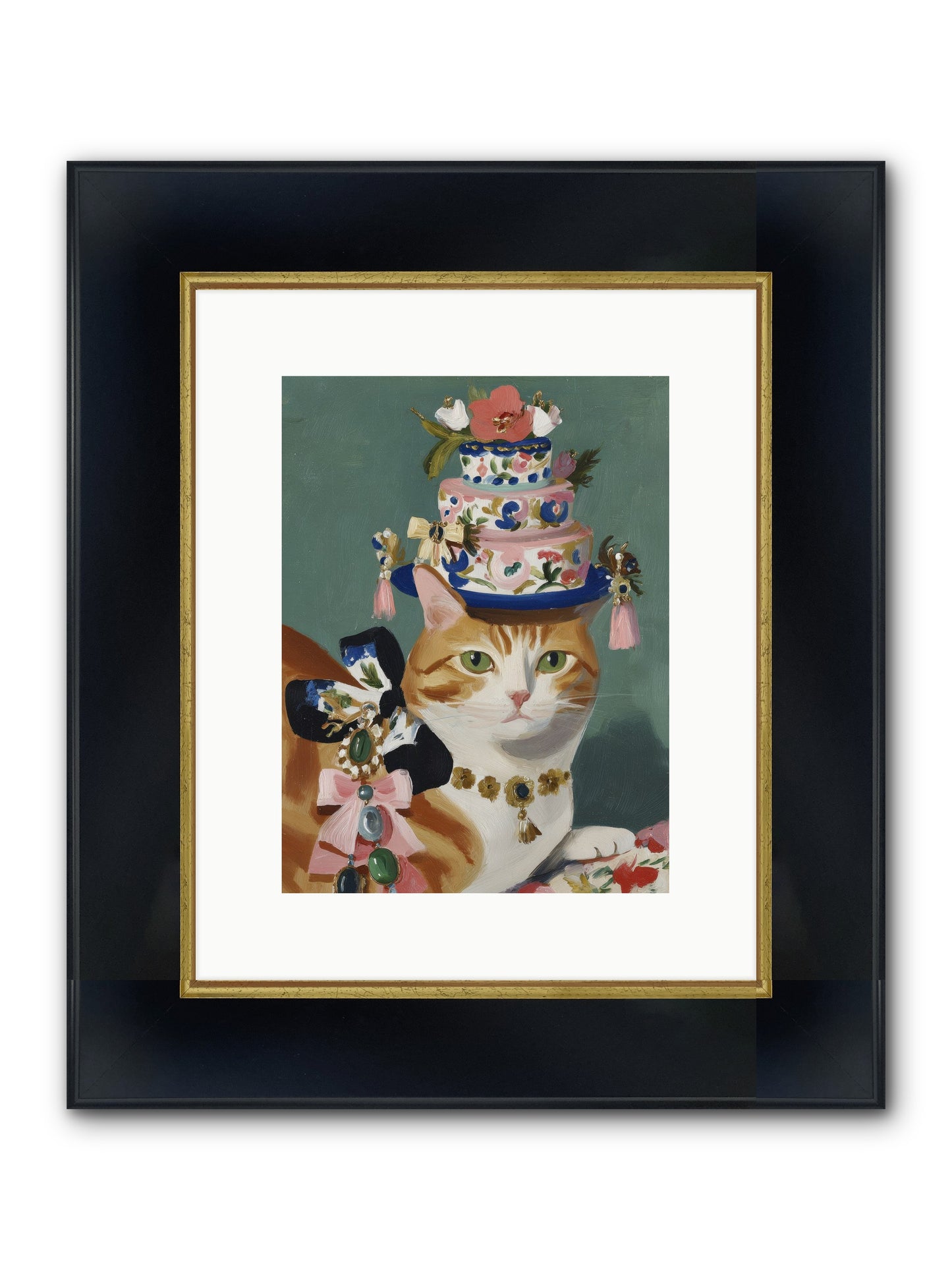 Cotton Candy Dreams Framed Print - Wide Black w/Gold 9x12
