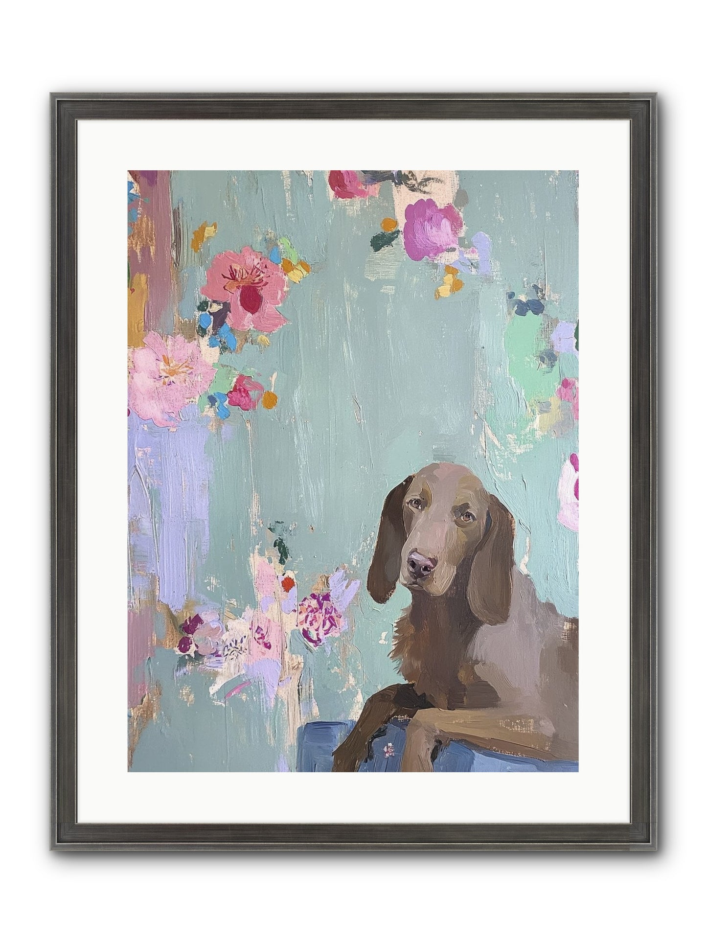 Count Whiskers Silverbrook Framed Print - Slimwoods Black/Silver 18x24