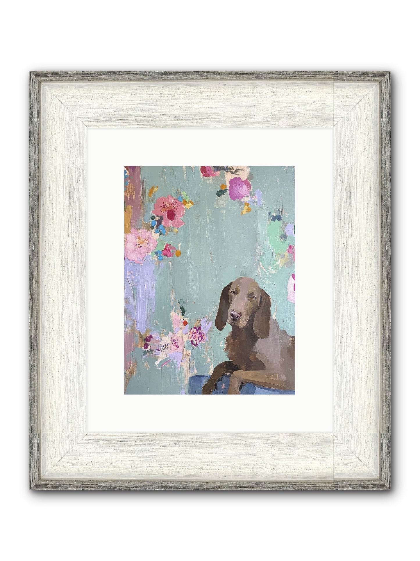 Count Whiskers Silverbrook Framed Print - Driftwood White 9x12