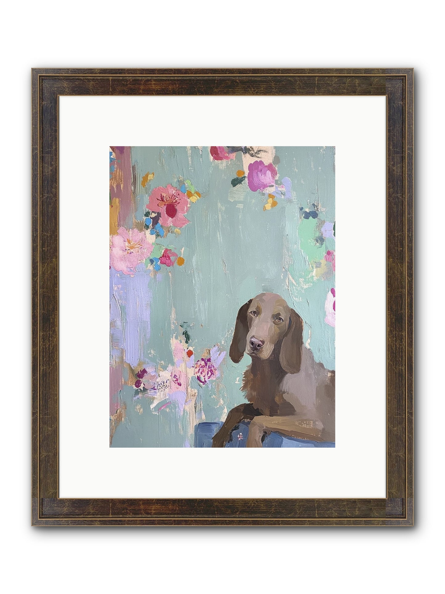 Count Whiskers Silverbrook Framed Print - Slimwoods Black/Gold 9x12