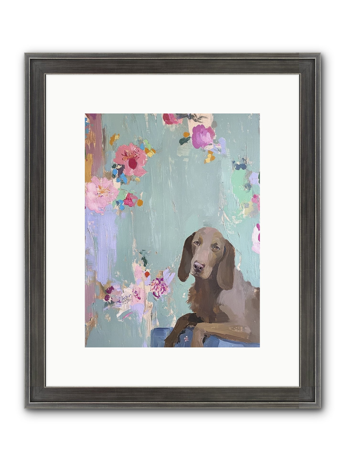 Count Whiskers Silverbrook Framed Print - Slimwoods Black/Silver 9x12