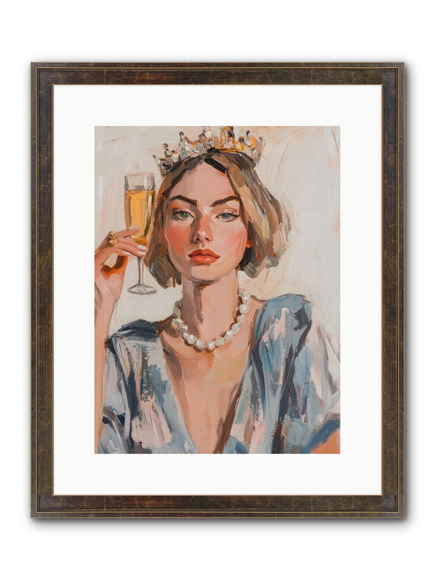 Countess Of Cheers Framed Print - Slimwoods Black/Gold 12x16