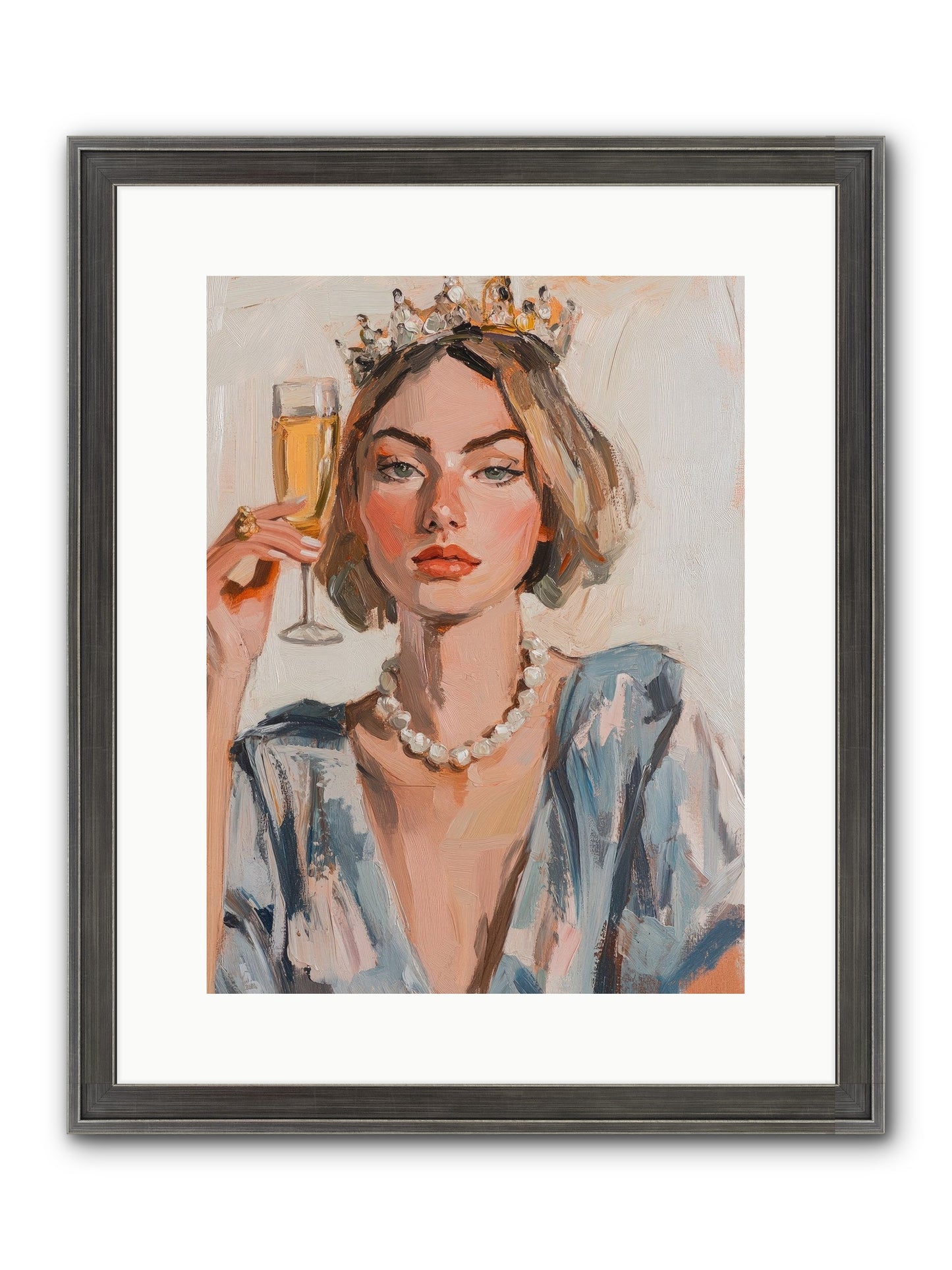 Countess Of Cheers Framed Print - Slimwoods Black/Silver 12x16