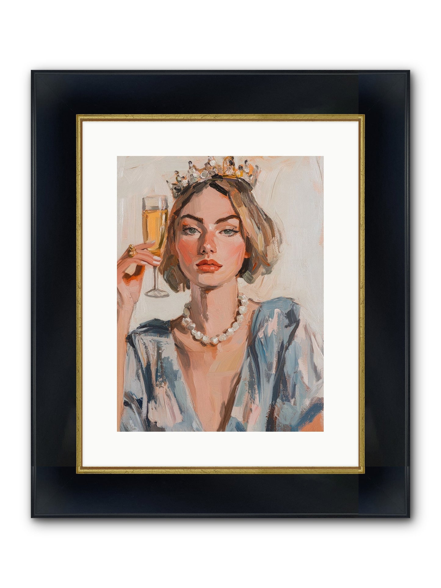 Countess Of Cheers Framed Print - Wide Black w/Gold 12x16