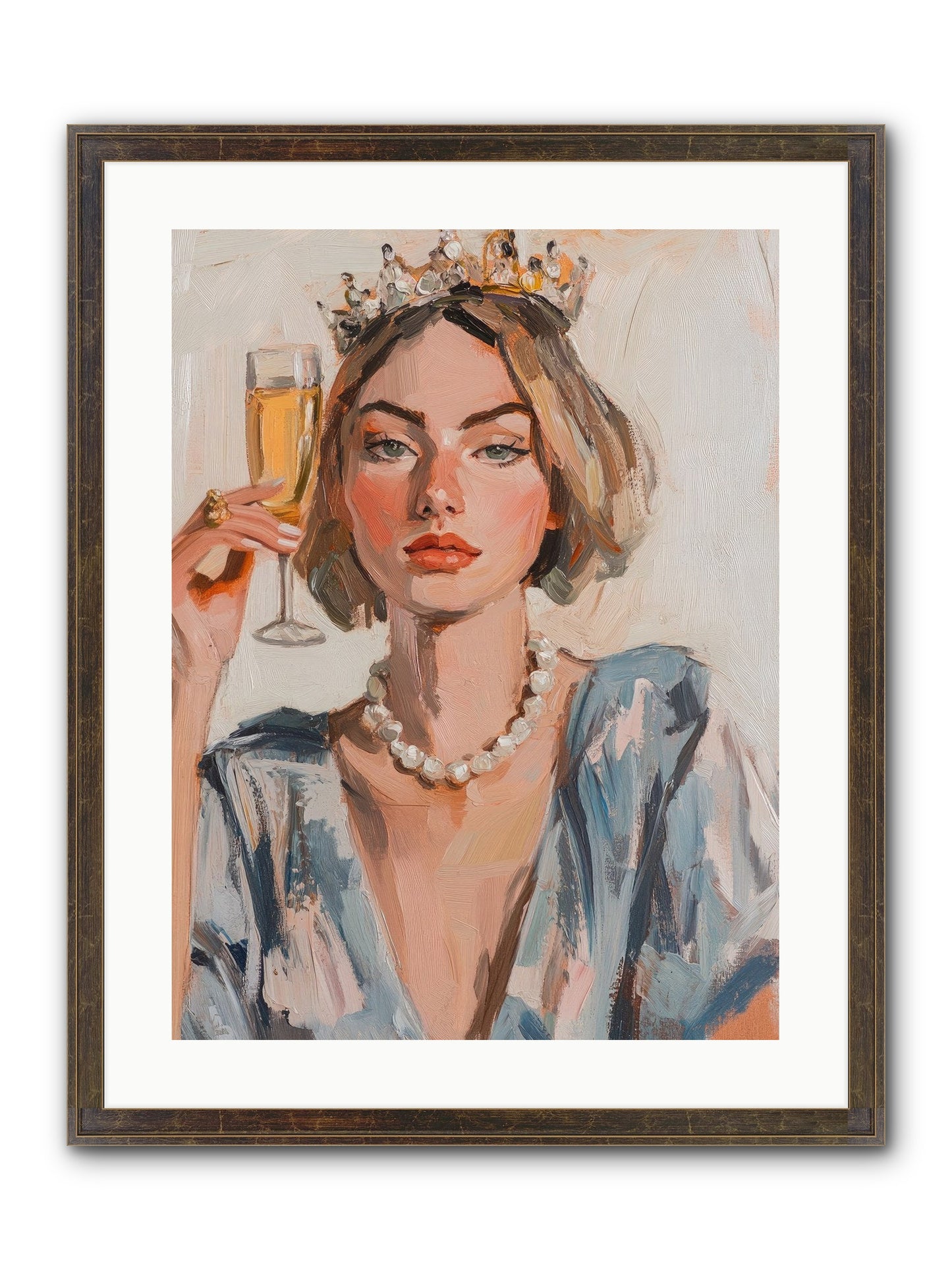 Countess Of Cheers Framed Print - Slimwoods Black/Gold 18x24