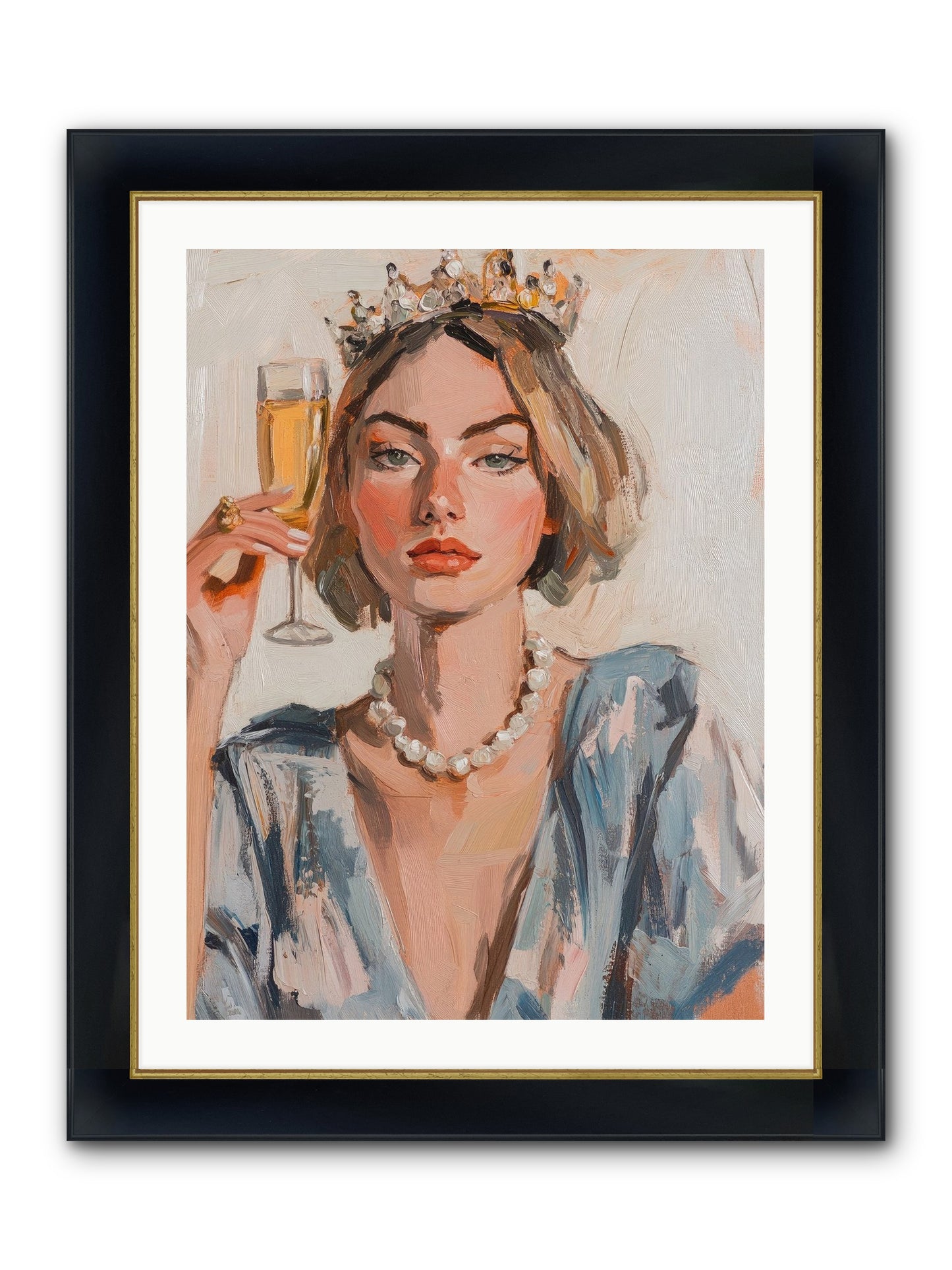 Countess Of Cheers Framed Print - Wide Black w/Gold 24x32
