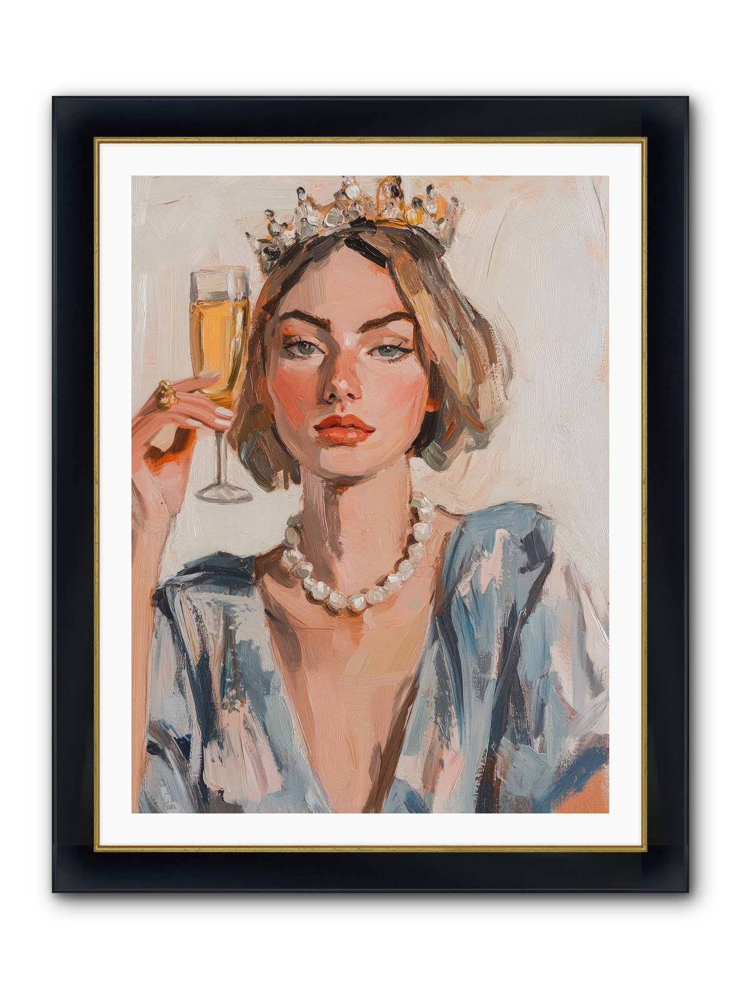 Countess Of Cheers Framed Print - Wide Black w/Gold 30x40