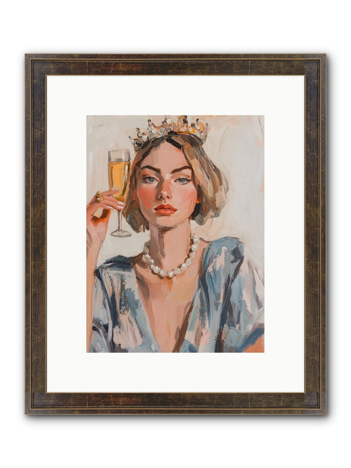 Countess Of Cheers Framed Print - Slimwoods Black/Gold 9x12