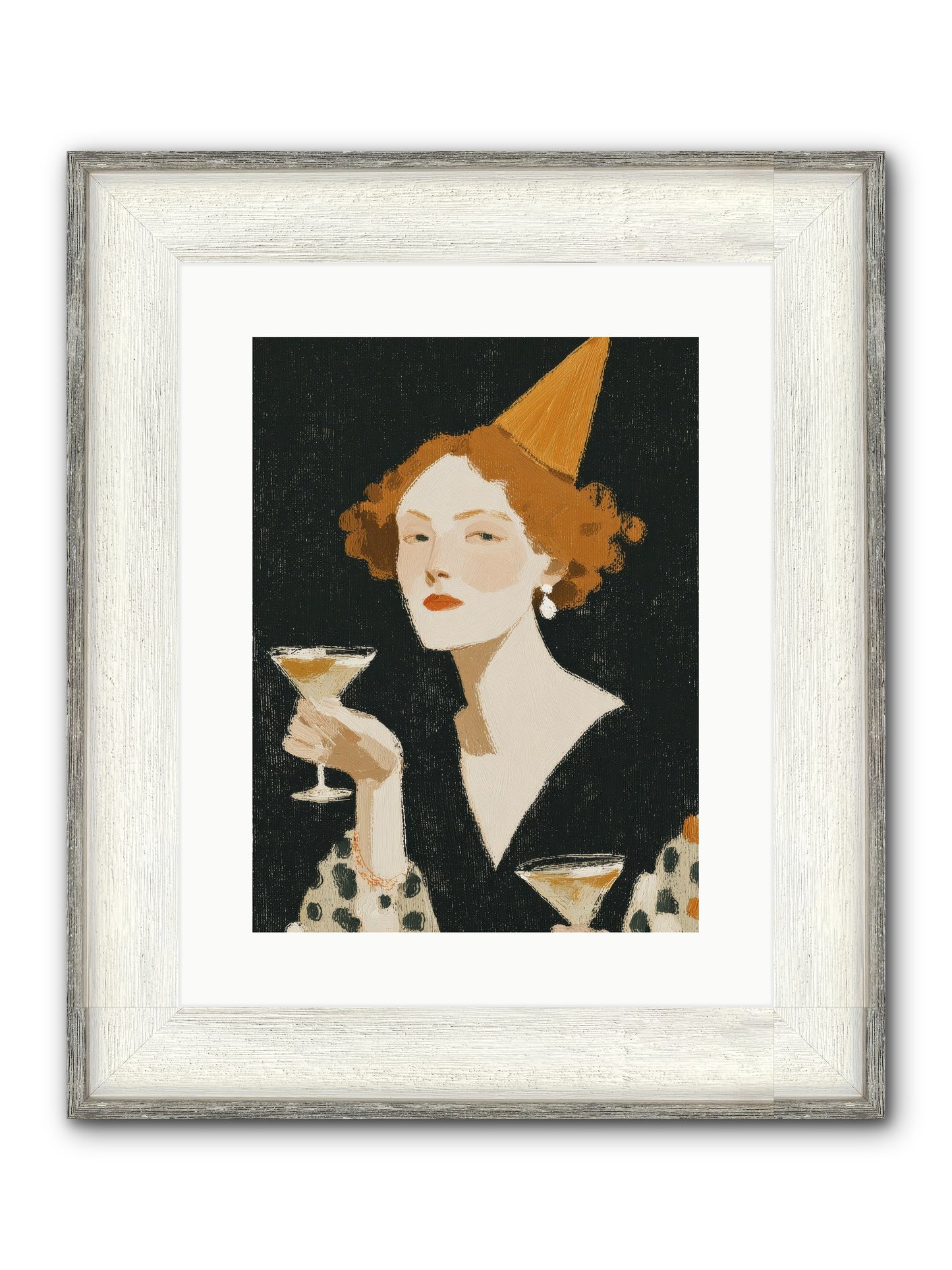 Court Of Confections Framed Print - Driftwood White 12x16