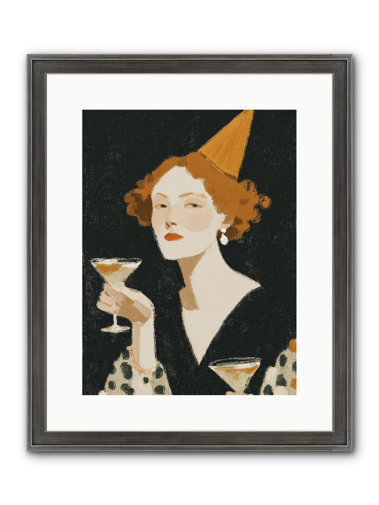 Court Of Confections Framed Print - Slimwoods Black/Silver 12x16