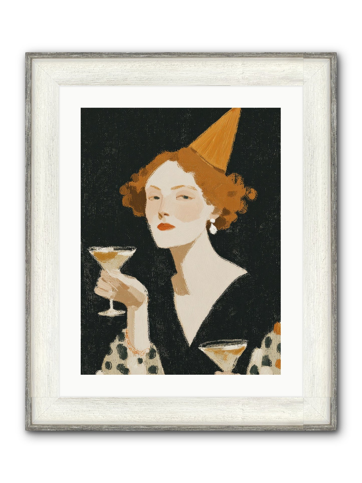 Court Of Confections Framed Print - Driftwood White 18x24