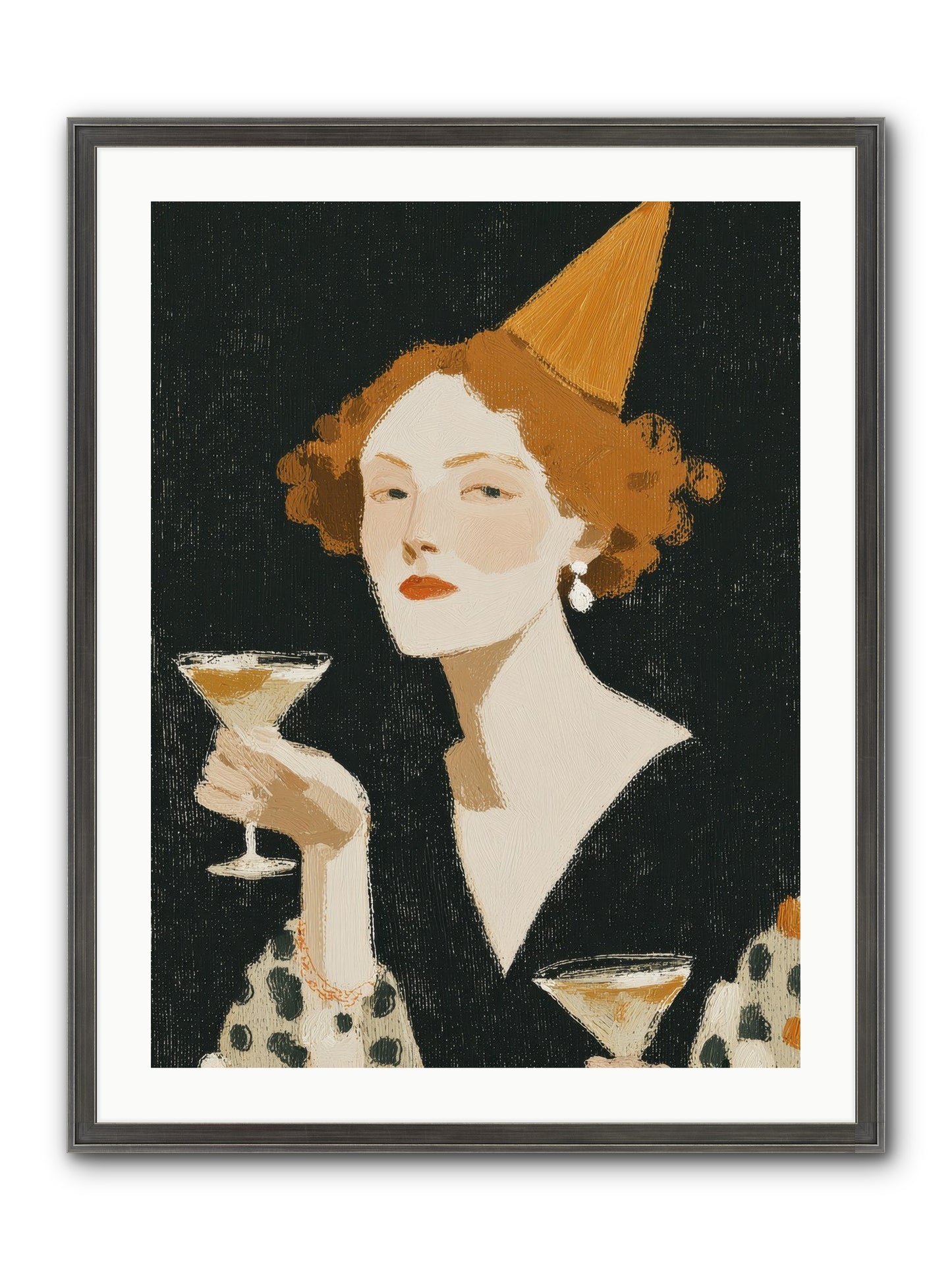 Court Of Confections Framed Print - Slimwoods Black/Silver 24x32