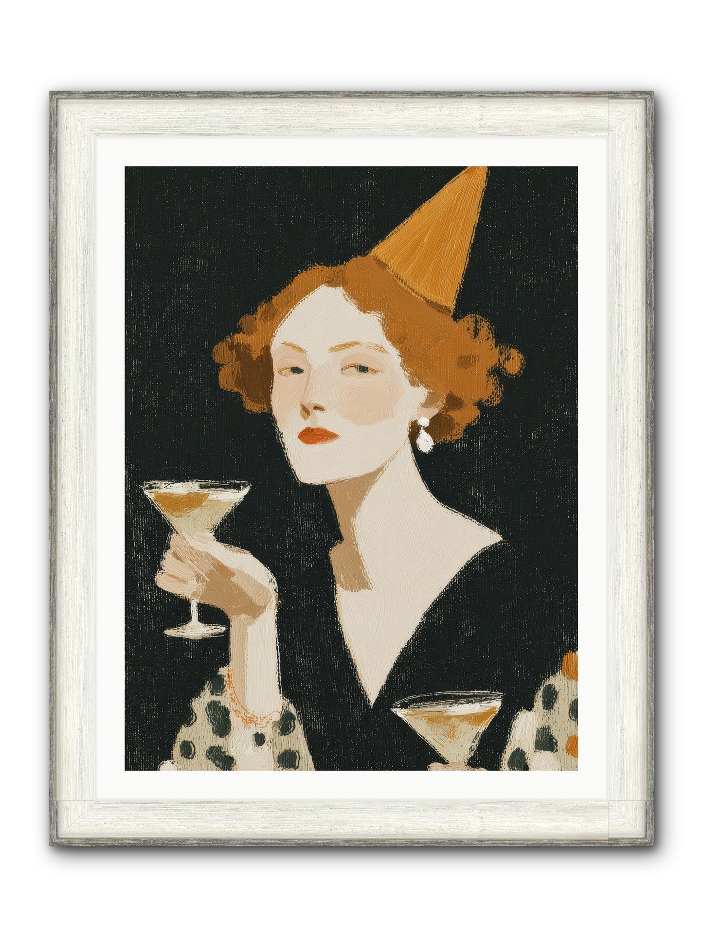 Court Of Confections Framed Print - Driftwood White 30x40