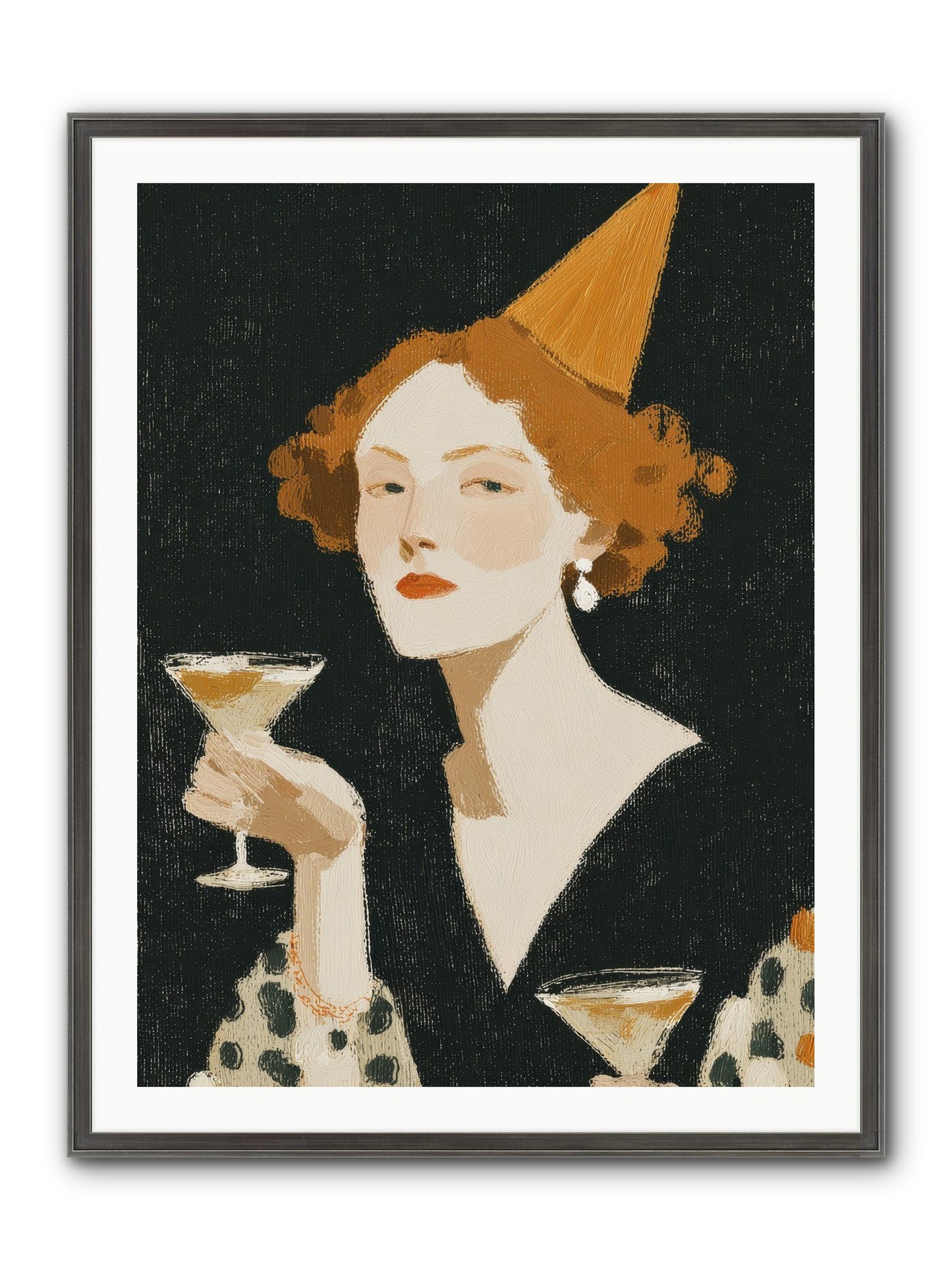 Court Of Confections Framed Print - Slimwoods Black/Silver 30x40
