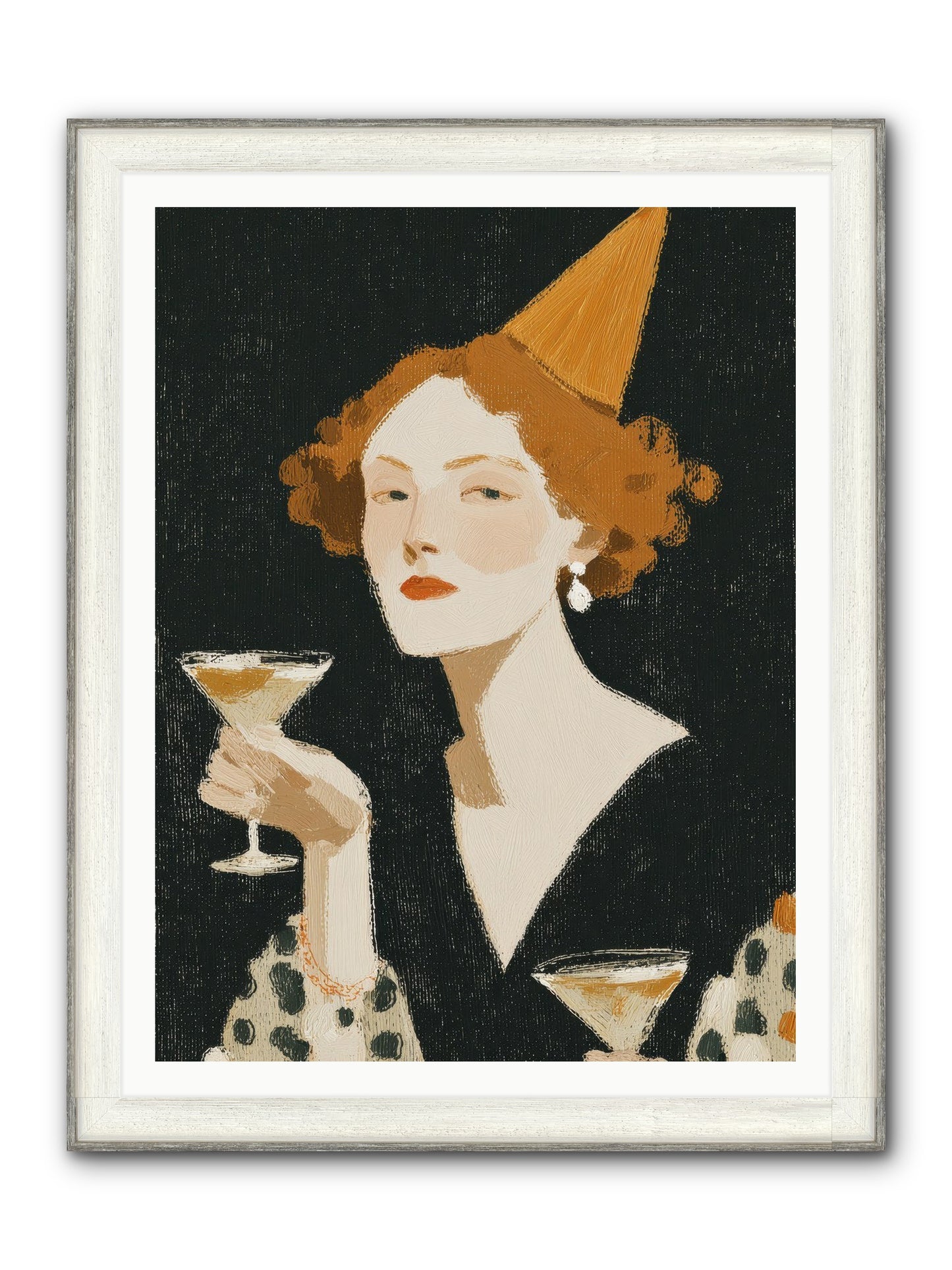 Court Of Confections Framed Print - Driftwood White 36x48
