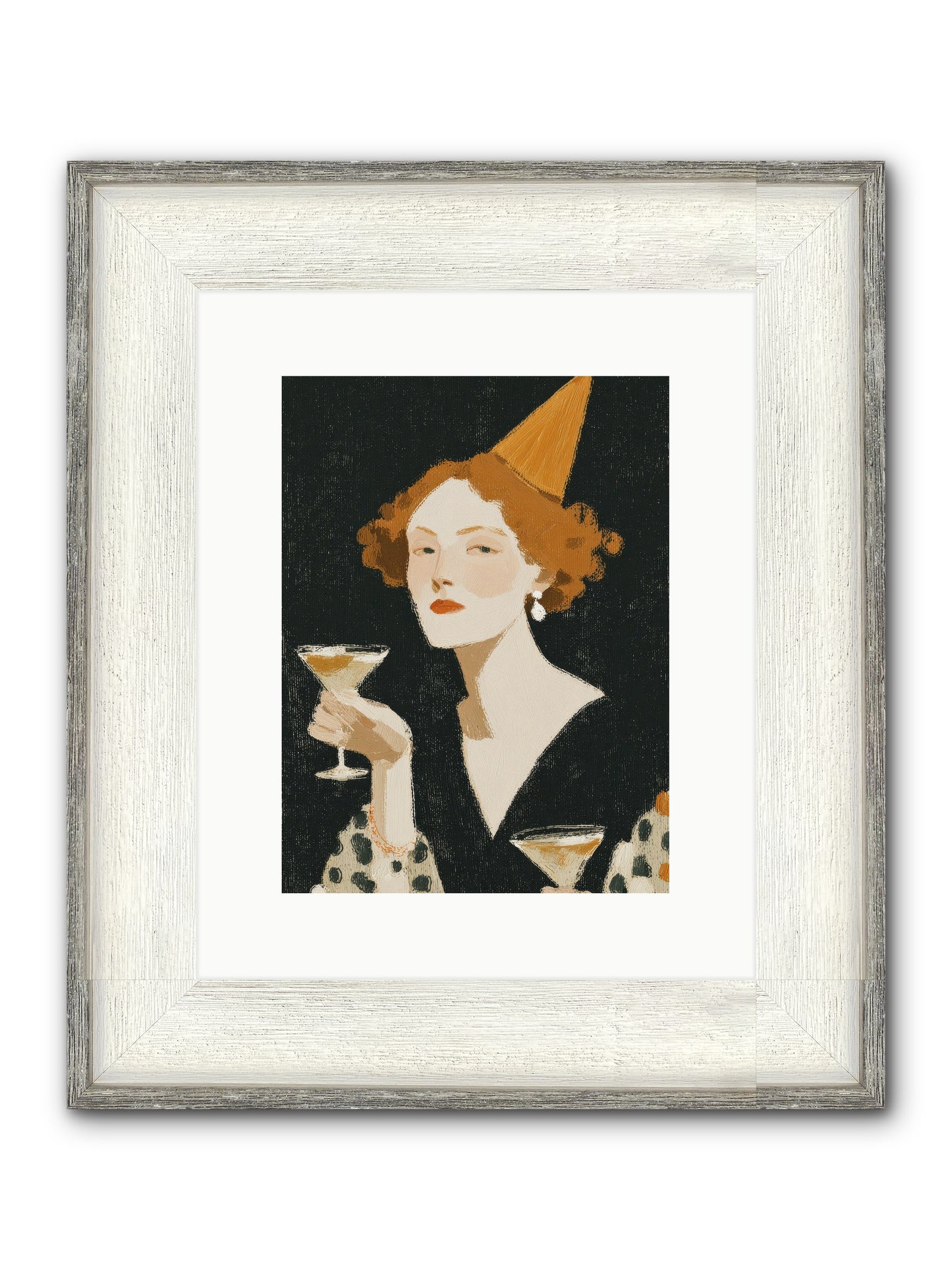 Court Of Confections Framed Print - Driftwood White 9x12