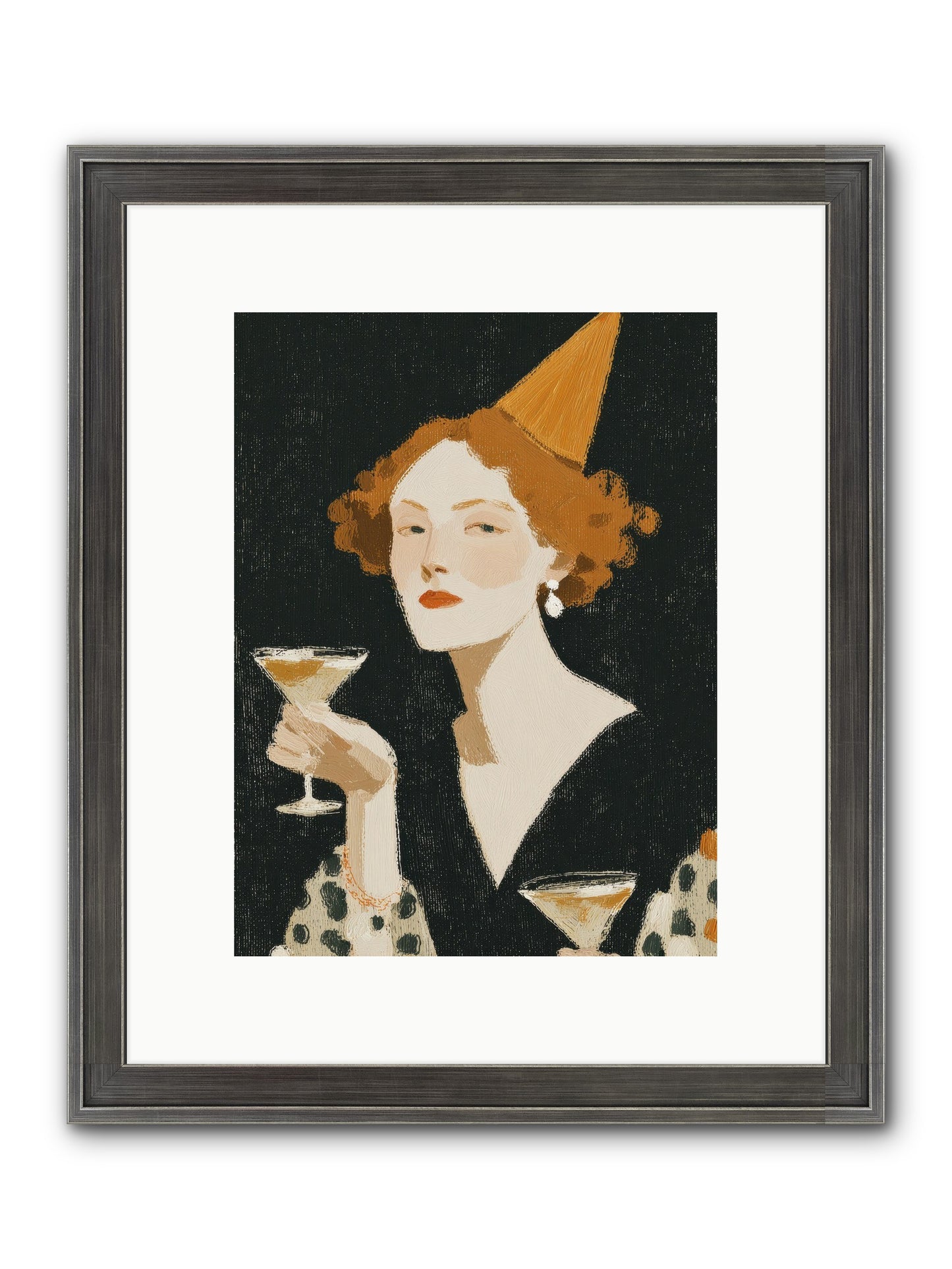 Court Of Confections Framed Print - Slimwoods Black/Silver 9x12