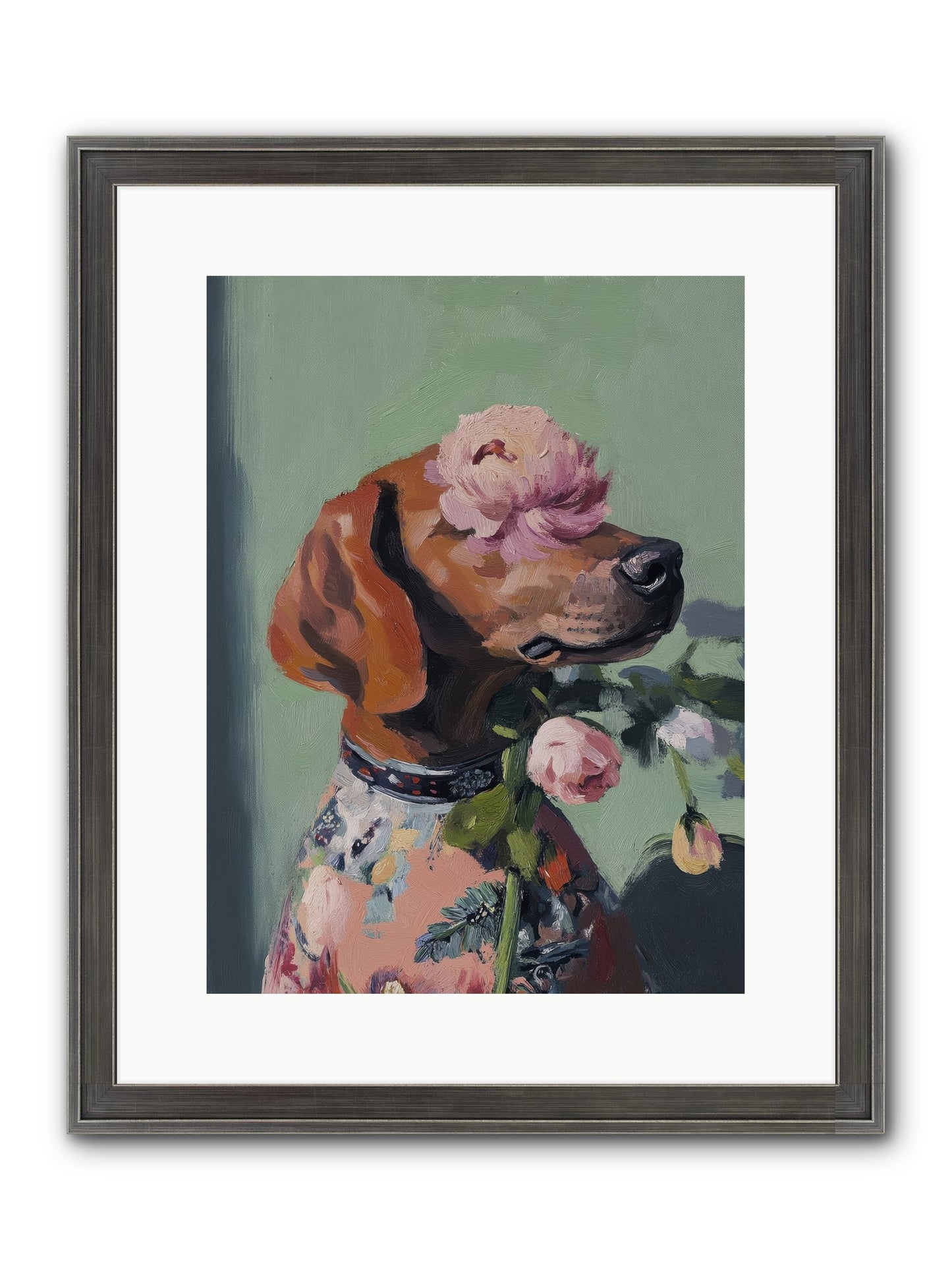 Cream Puff Framed Print - Slimwoods Black/Silver 12x16