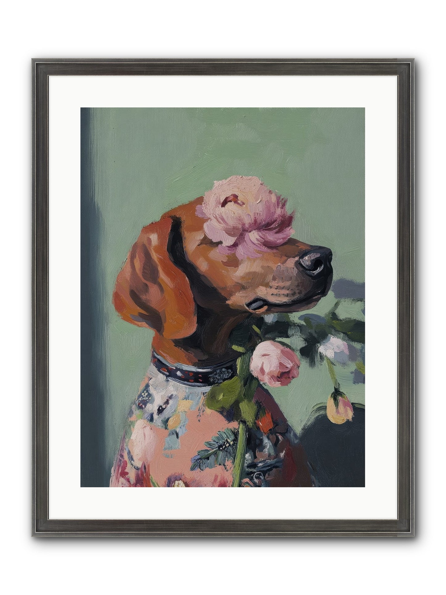 Cream Puff Framed Print - Slimwoods Black/Silver 18x24