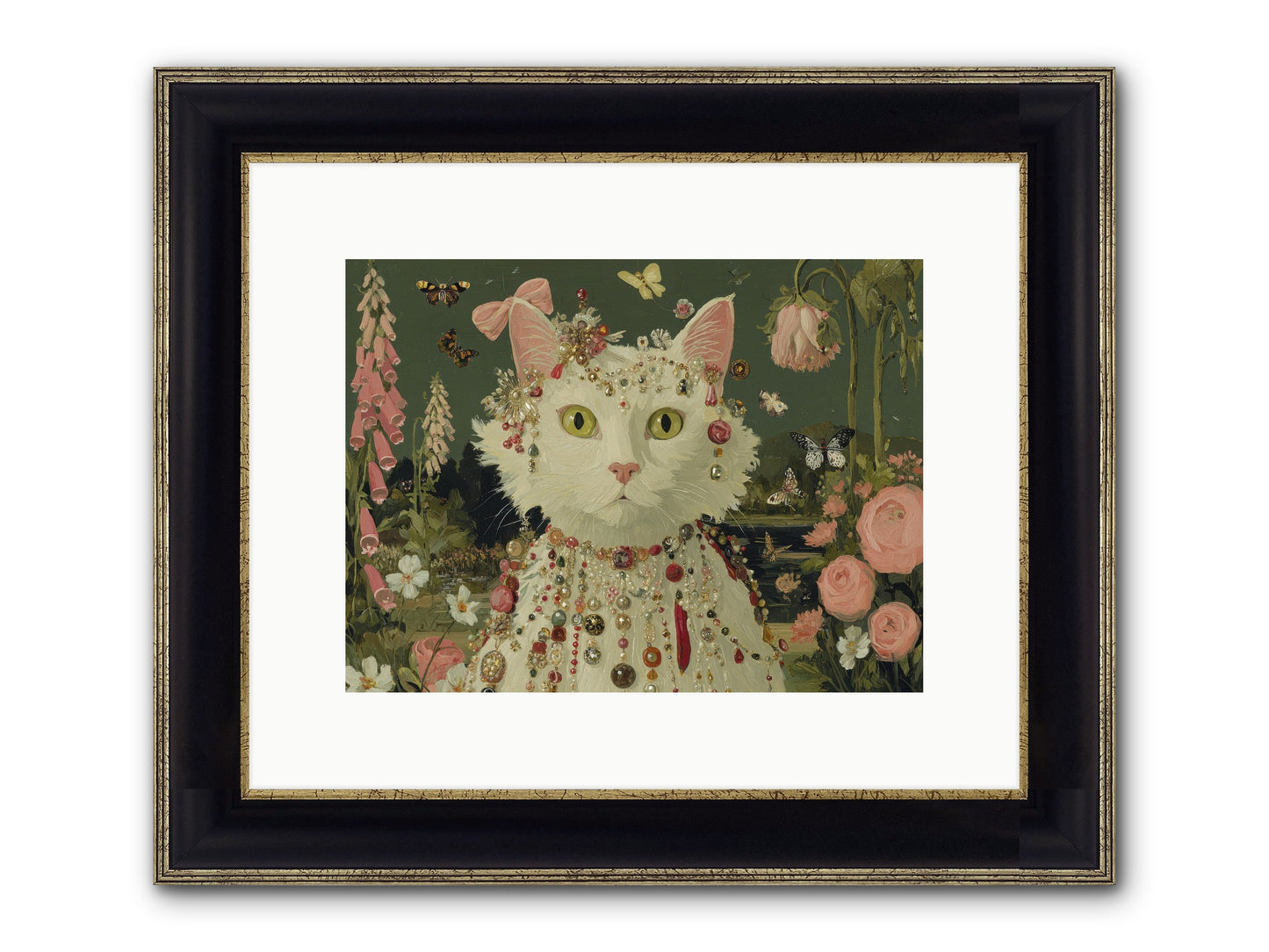 Cricket’s Lullaby Framed Print - Black & Gold 12x9