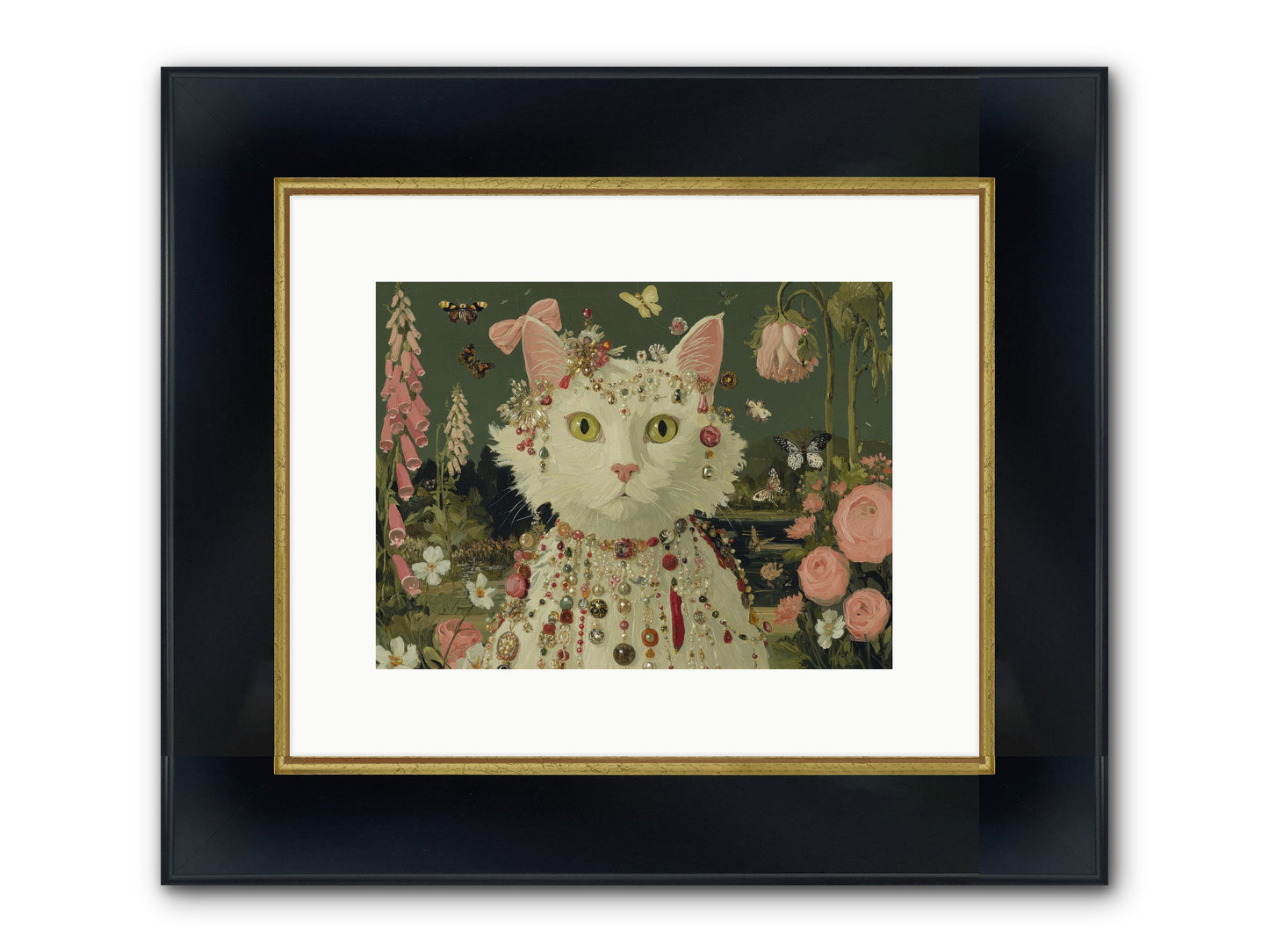 Cricket’s Lullaby Framed Print - Wide Black w/Gold 12x9