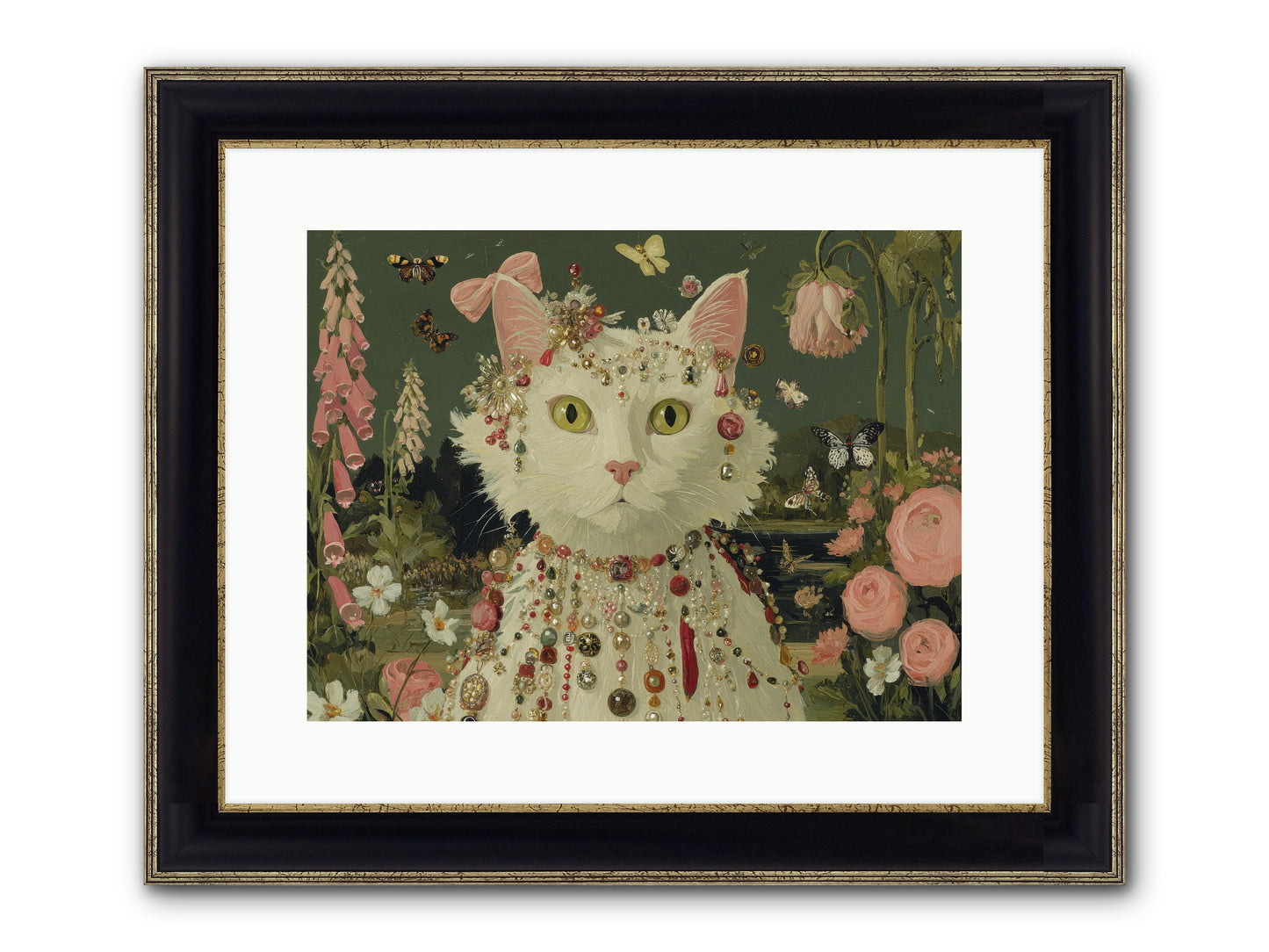 Cricket’s Lullaby Framed Print - Black & Gold 16x12