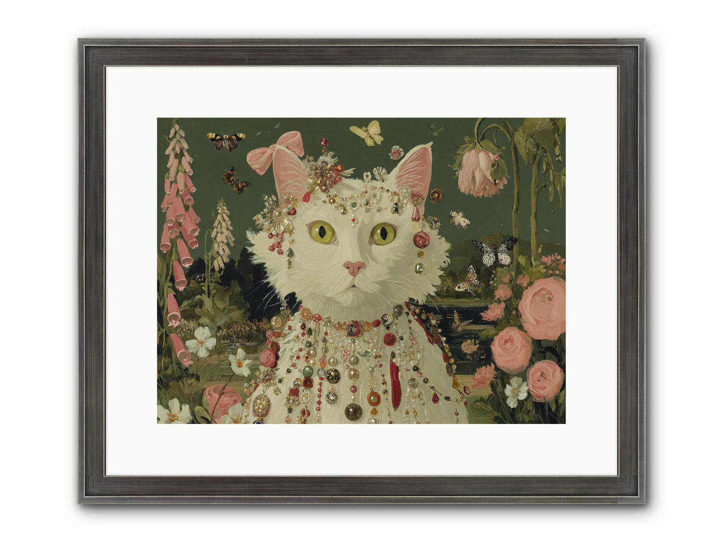 Cricket’s Lullaby Framed Print - Slimwoods Black/Silver 16x12