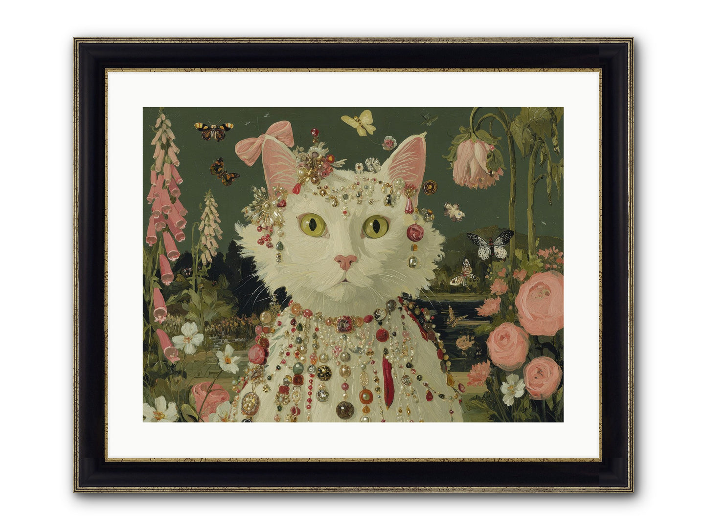 Cricket’s Lullaby Framed Print - Black & Gold 24x18