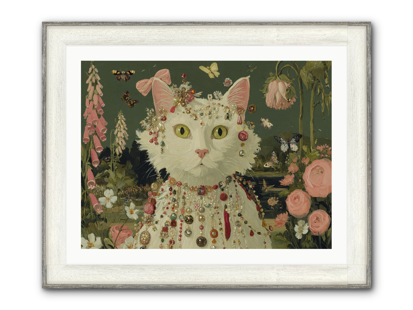 Cricket’s Lullaby Framed Print - Driftwood White 32x24