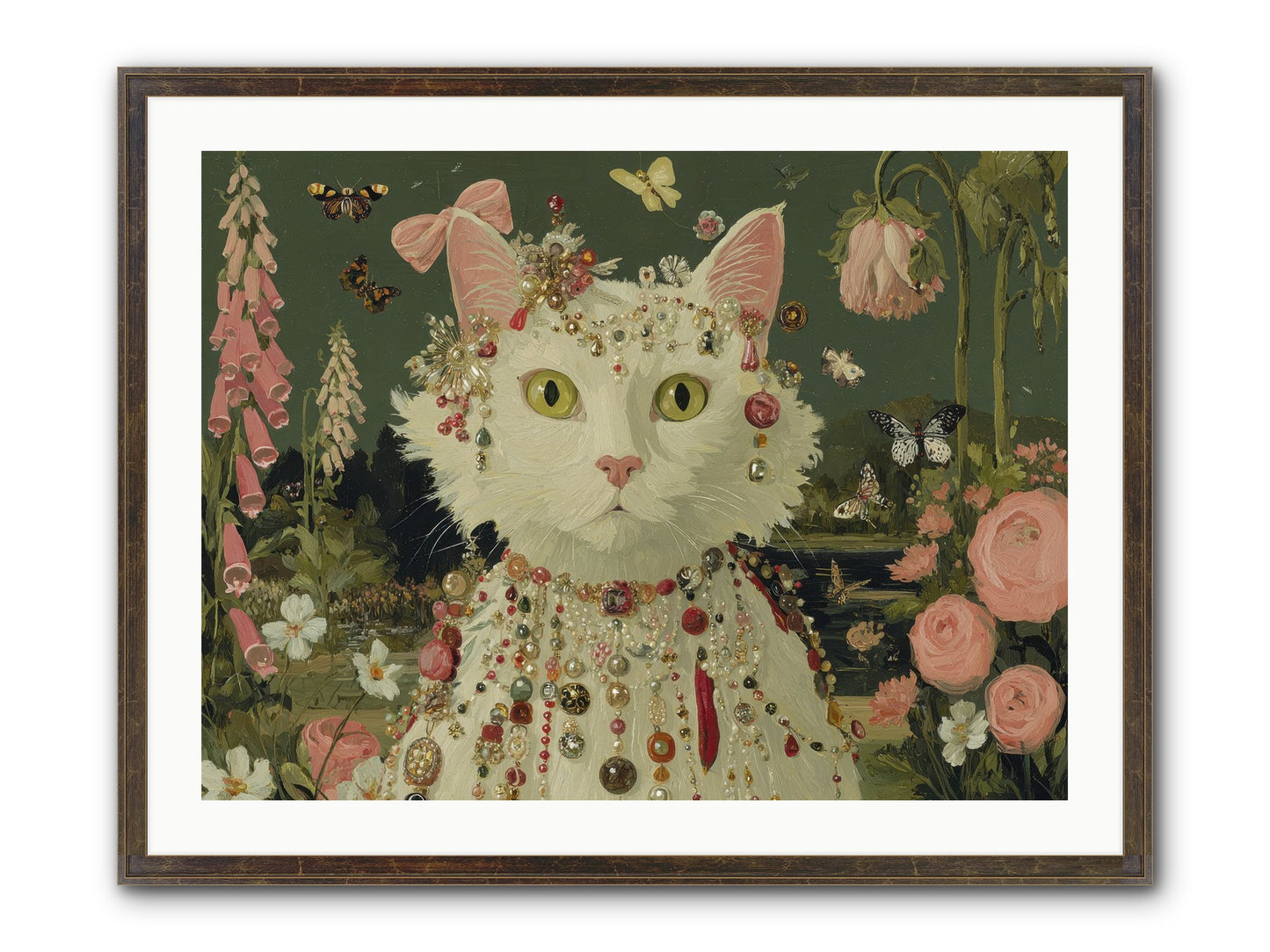 Cricket’s Lullaby Framed Print - Slimwoods Black/Gold 32x24