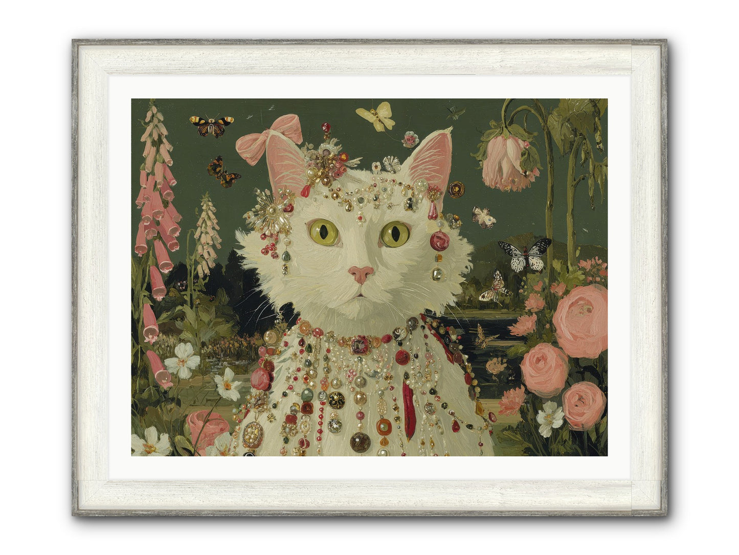 Cricket’s Lullaby Framed Print - Driftwood White 40x30