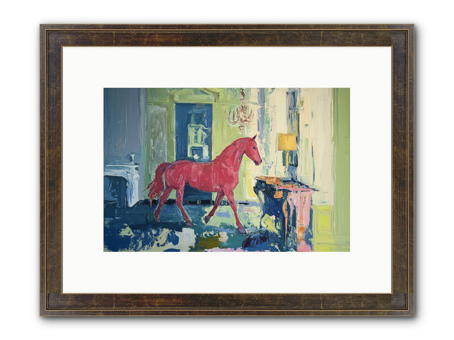 Crimson Tales Framed Print - Slimwoods Black/Gold 12x8