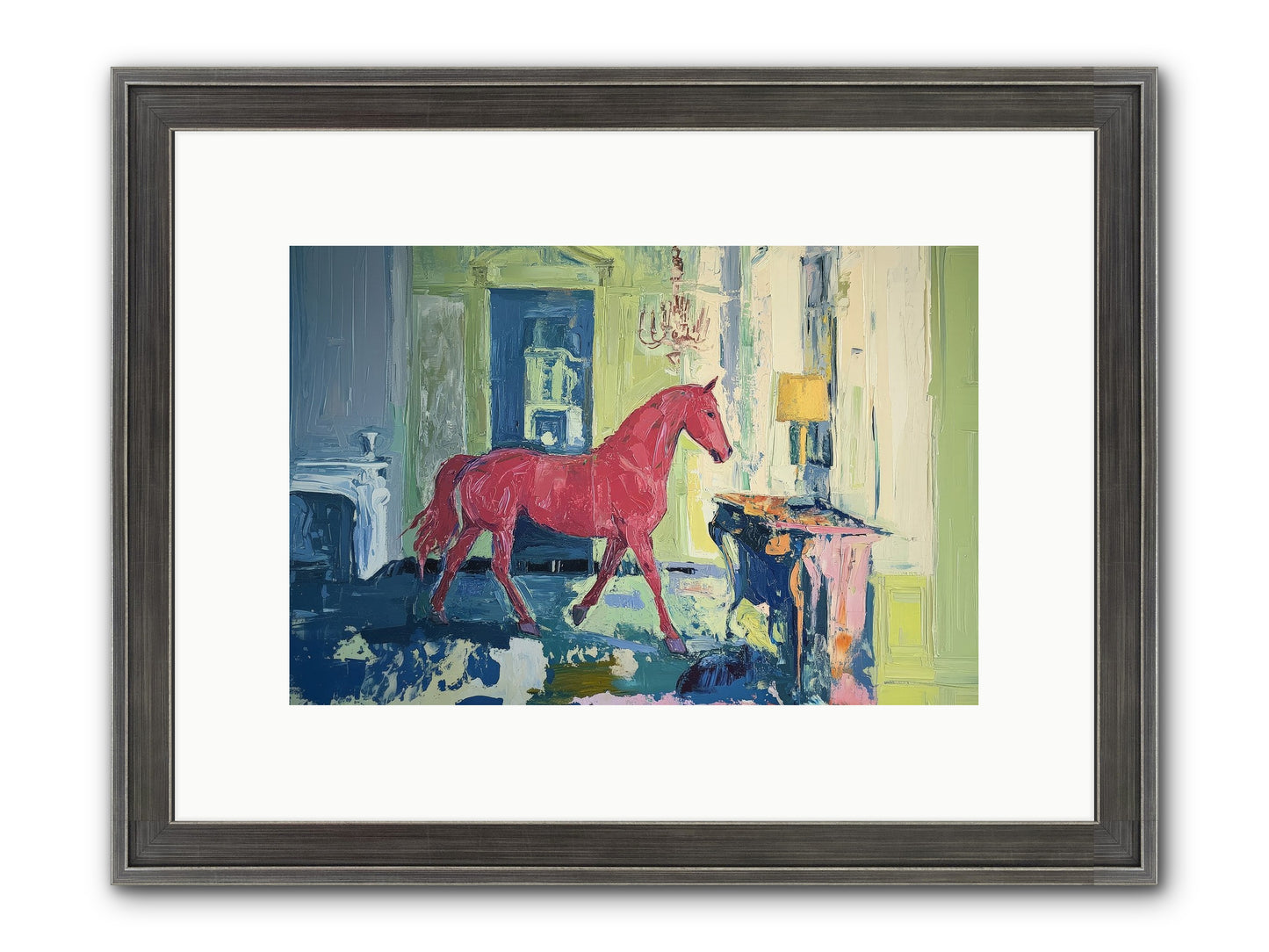 Crimson Tales Framed Print - Slimwoods Black/Silver 12x8