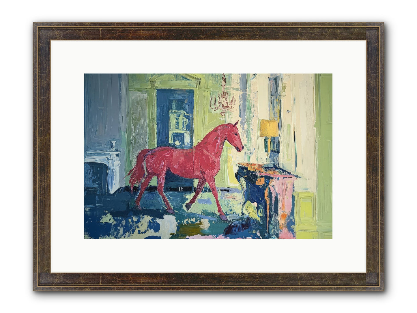 Crimson Tales Framed Print - Slimwoods Black/Gold 15x10