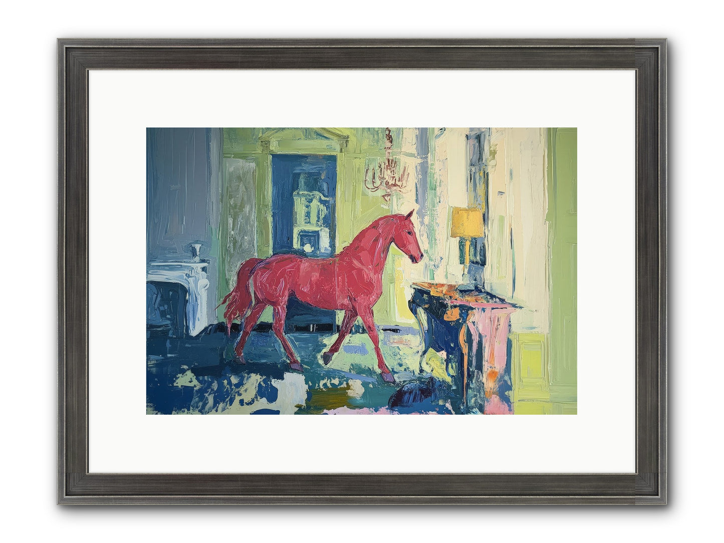Crimson Tales Framed Print - Slimwoods Black/Silver 15x10