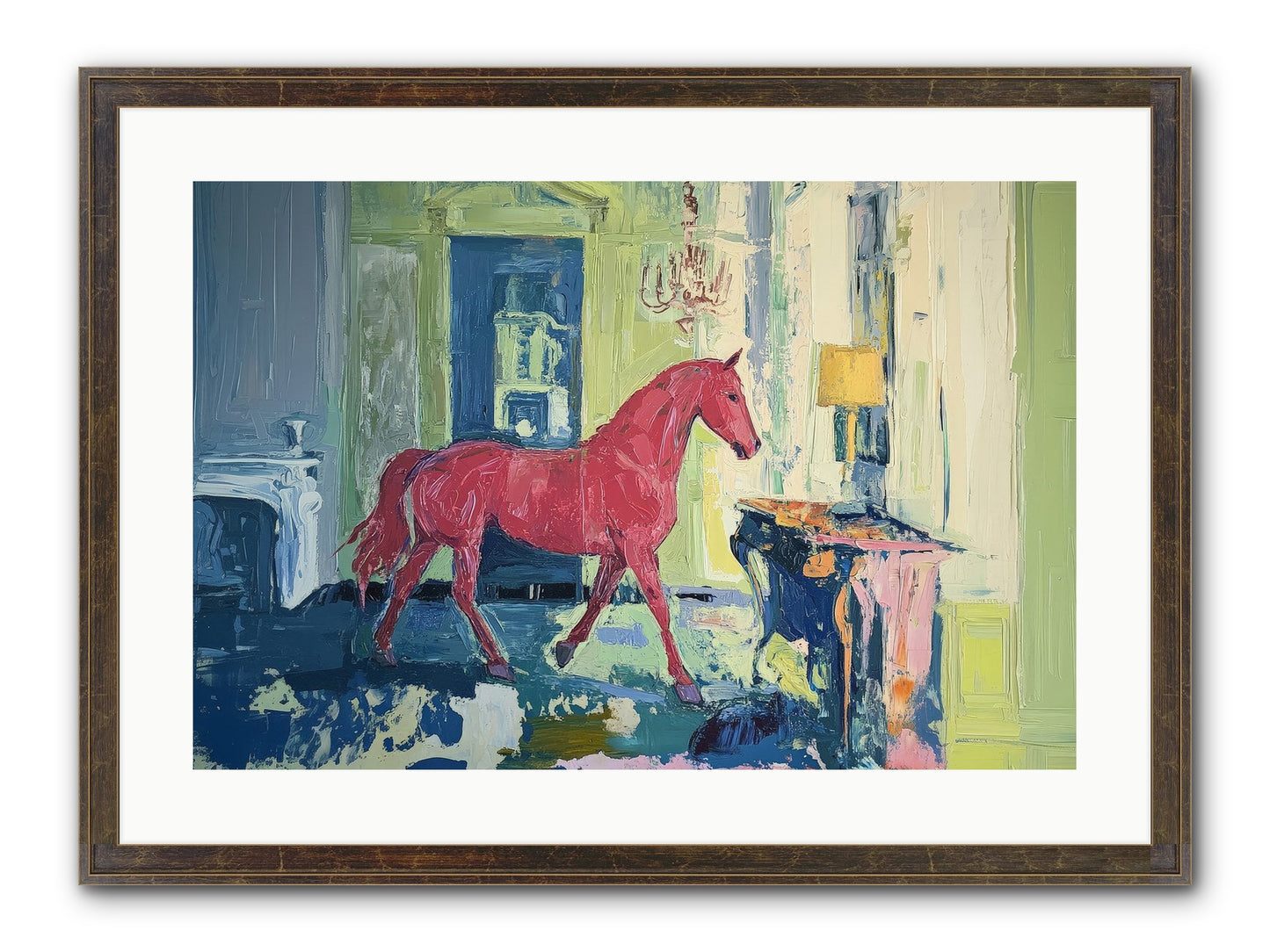 Crimson Tales Framed Print - Slimwoods Black/Gold 24x16